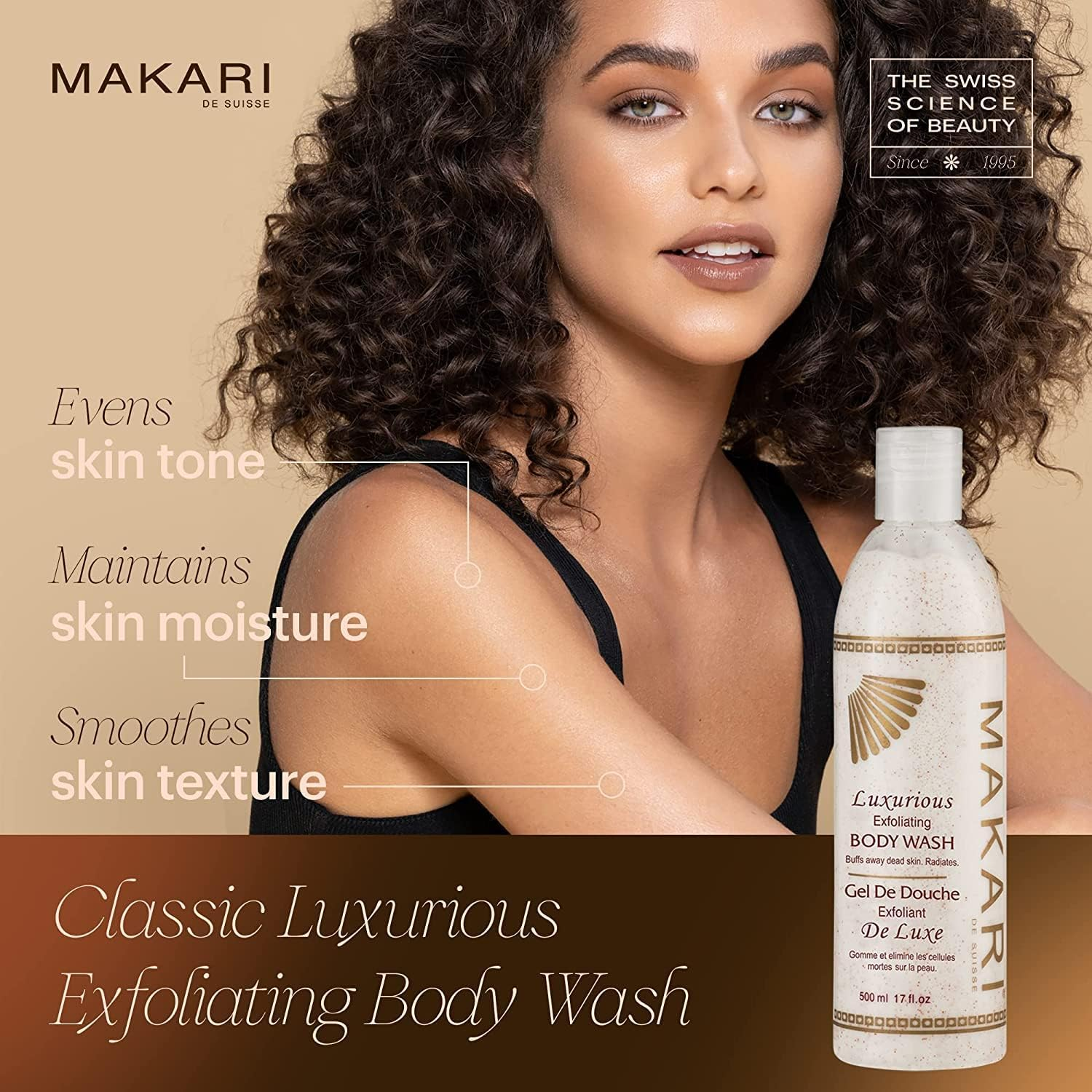 Makari Exfoliating Body Wash 17 Fl.Oz, 500 Ml &ndash; with Vitamin C & Aloe Vera - Face & Body Cleanser &ndash; Cruelty Free image number 4