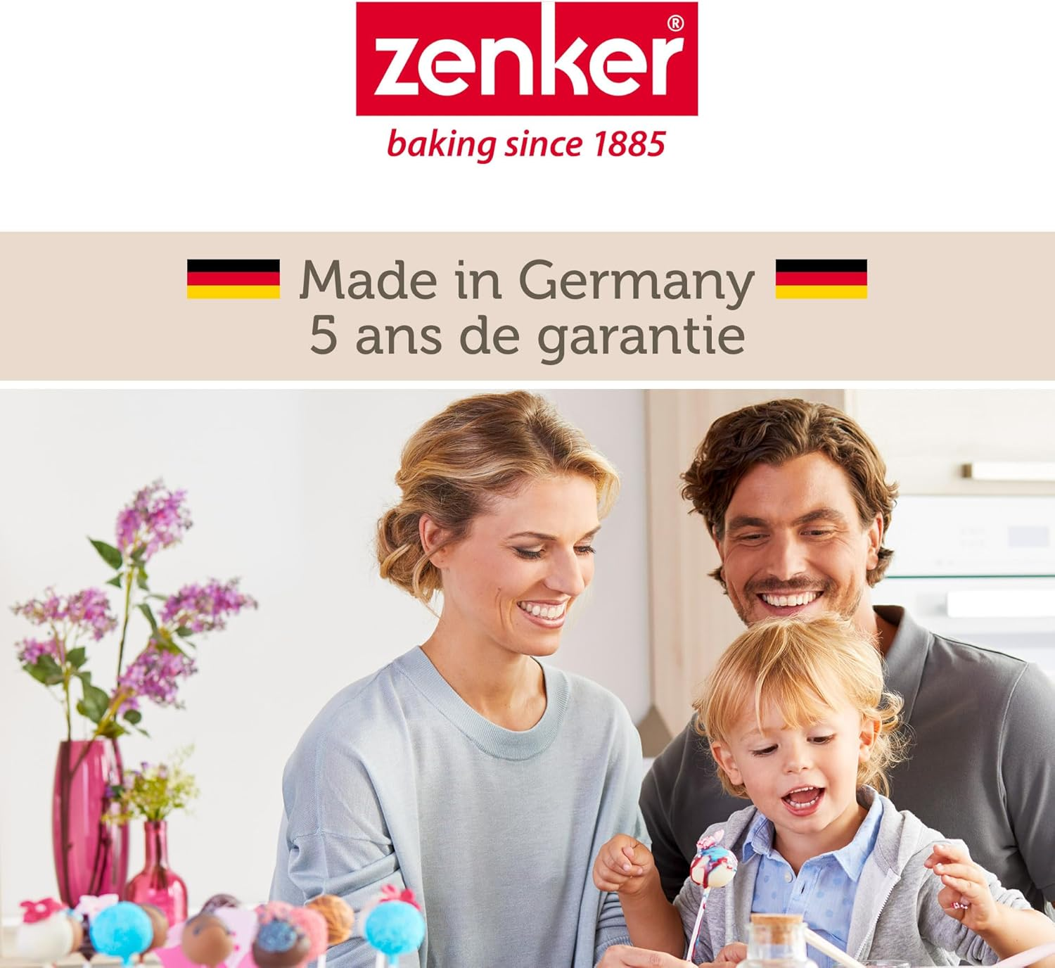 Zenker 6540 Extendable Baking Tray, Black image number 1