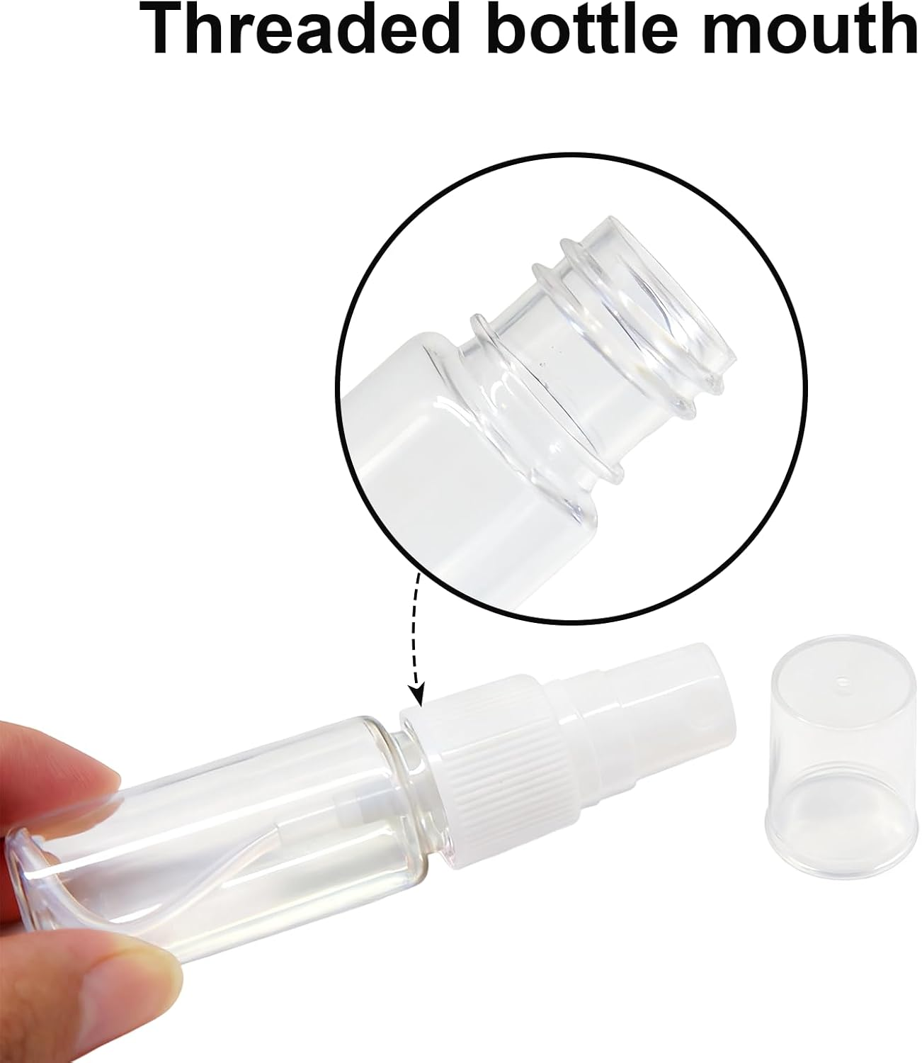 Ozessence 27 Pcs Spray Bottle Set, 5/10/15/20Ml Refillable Travel Perfume Atomiser (5 Each) with Fine Mist Nozzle Labels & Funnel, Leakproof Mini Spray Bottles for Cosmetics Hair Care Toiletries image number 2