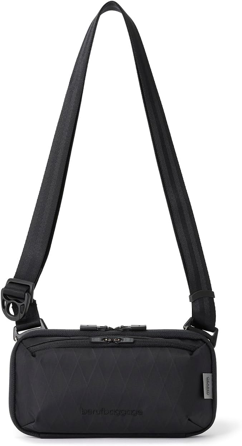 Belluf Urban Explorer Mini Shoulder Bag, Made in Japan, Smartphone and Passport Storage, Wallet Black, Black image number 1