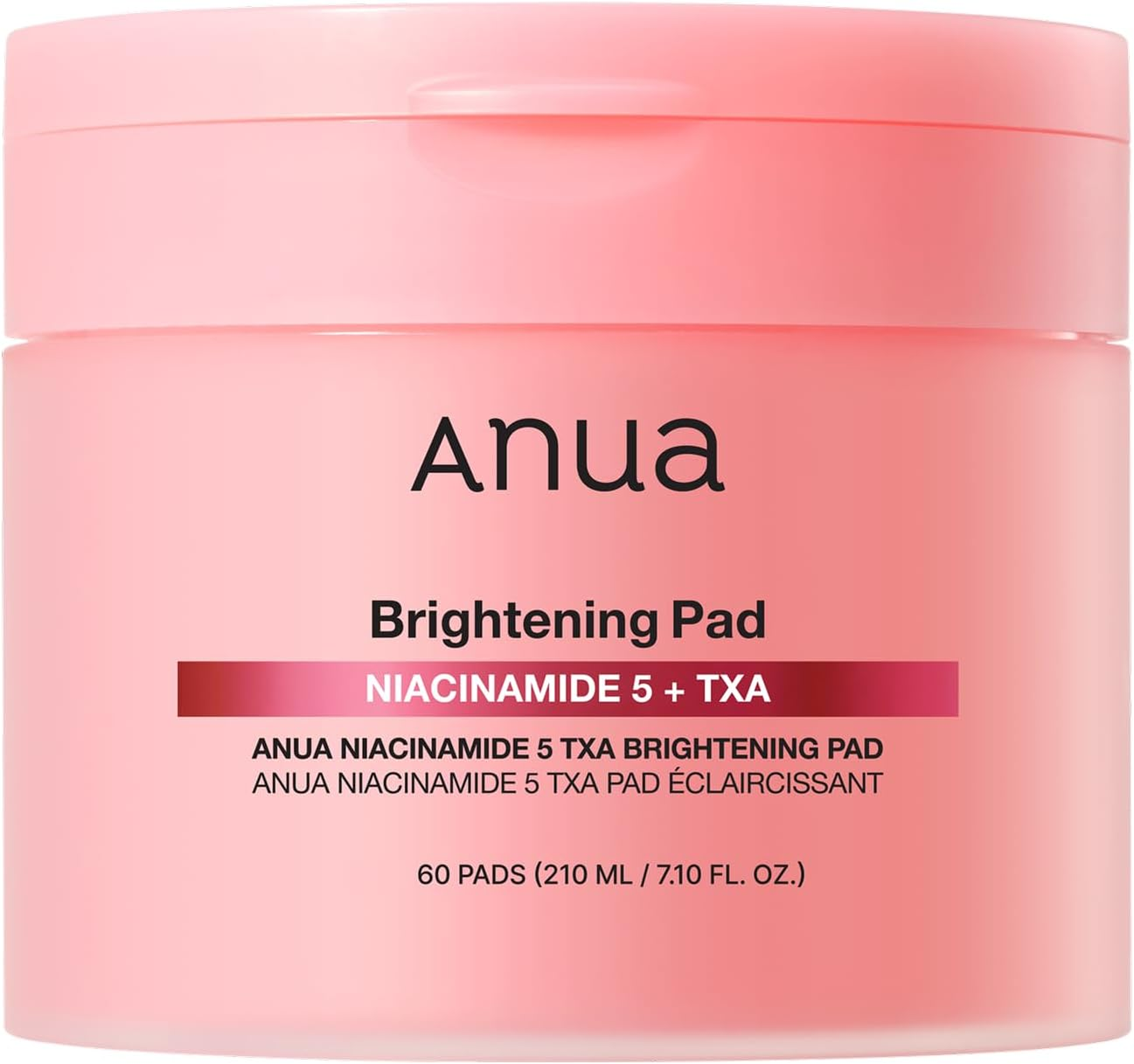 Anua Niacinamide 5 TXA Toner Pads &ndash; Hydrating Facial Pad for Even-Looking Skin Tone & Daily Radiance Care, Glow up Under-Eye with Tranexamic Acid, Korean Skin Care (210Ml, 60 Pads) image number 1