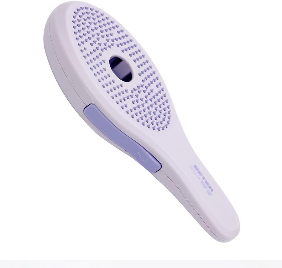 Beter - Detangle Hair Brush DESL&Iacute;A POP up Retractable Bristle Detangling Hairbrush, Patented Design, Clean with a Single Click, Made of Recycled Plastic, No Tangle