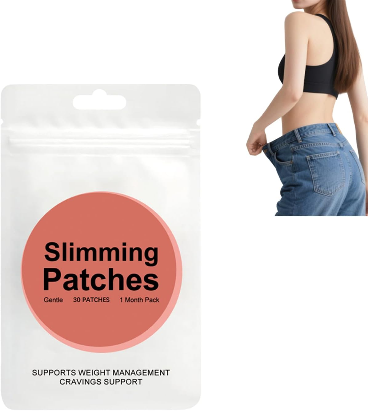 Slim Patch Weight Loss Patches for Women & Men | Natural Ingredients with Fat Burning Botanical Extracts, Ultra Comfortable Lean Patch for All Skin, Body Firming Topicals, Daily Energy (5 Boxes)
