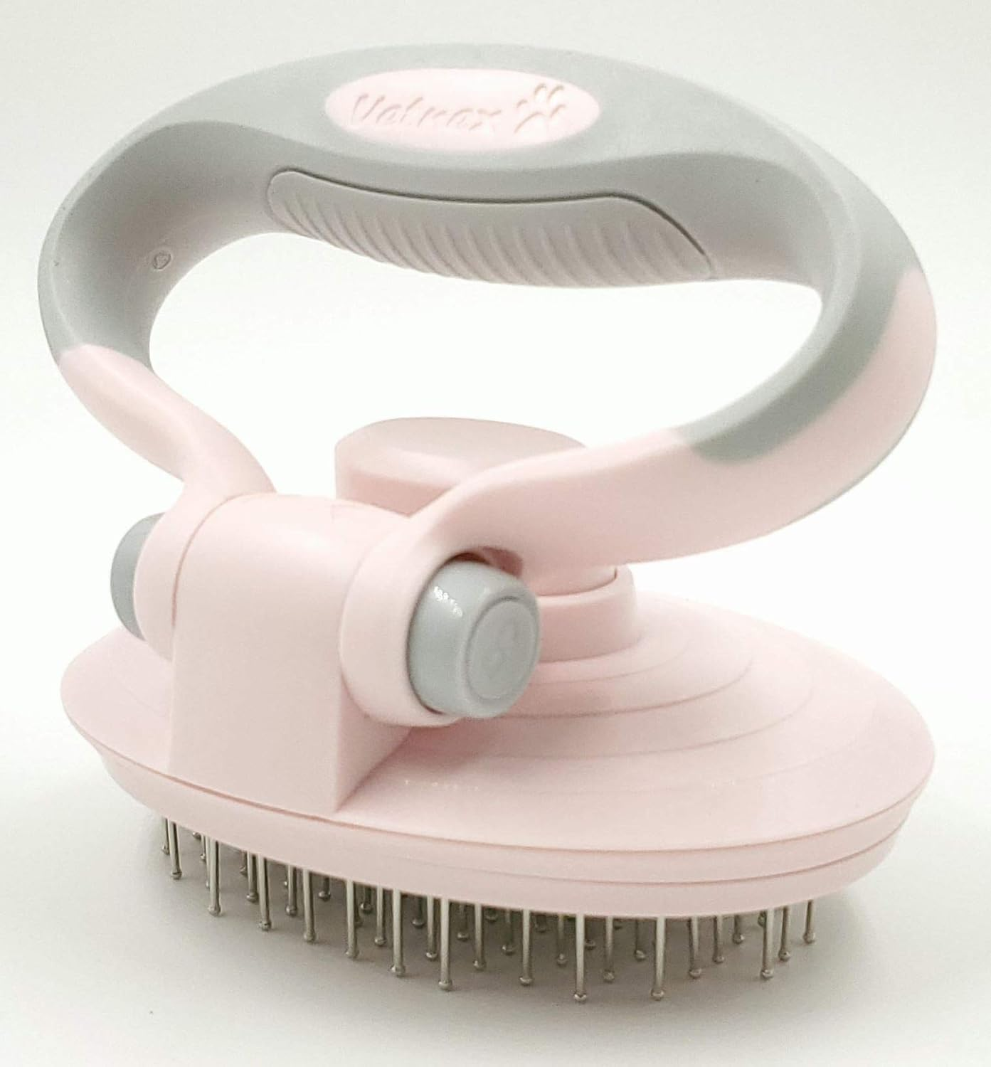VETNEX GROOMING SELF-CLEANING PIN BRUSH for DOGS (PINK) image number 3