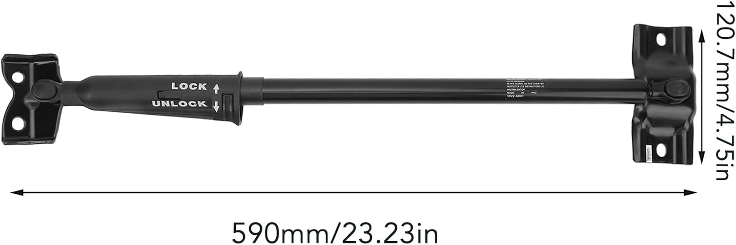 Tailgate Support Strut, 5822A001 5822A020 Door Safety Stopper Back Rear Boot Damper Replacement for Pajero, Lift Ports Rear Door Stopper Strut Rear Boot Door Damper Replacement image number 1