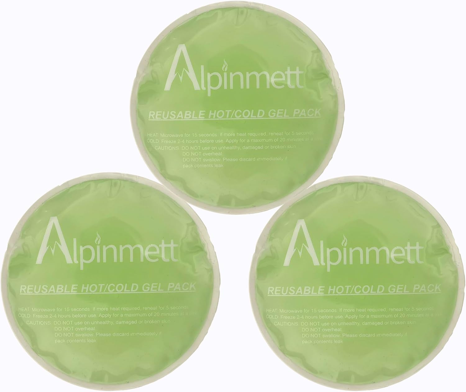 Alpinmett Kids Ice Packs for Boo Boos, 3 Pack Small Gel Cold Packs for Injuries, Toothache, Fever, First Aid Hot Cold Compress for Pain Relief, Reusable, Freezable and Microwavable image number 2