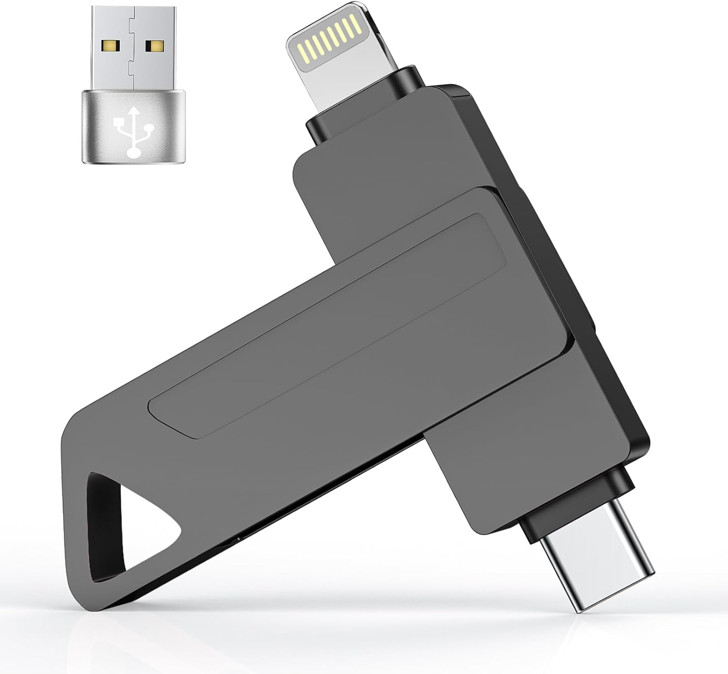 512GB Flash Drive for Phone - High Speed Transfer USB Stick, USB Storage Photo Stick for Backup, 3 in 1 USB Drive for Ios/Android/Computer/More Device (Pink)