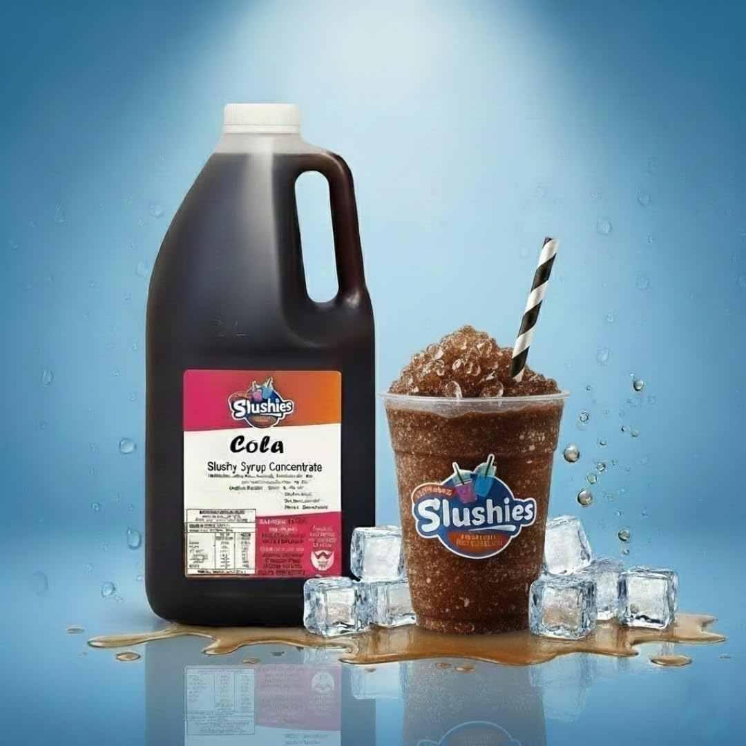 Superior Slushies Cola Slushy Syrup Concentrate &ndash; Sweet & Fun Flavour &ndash; Premium Slushie Mix for Frozen Drink & Slushy Machines &ndash; 2L Bottle