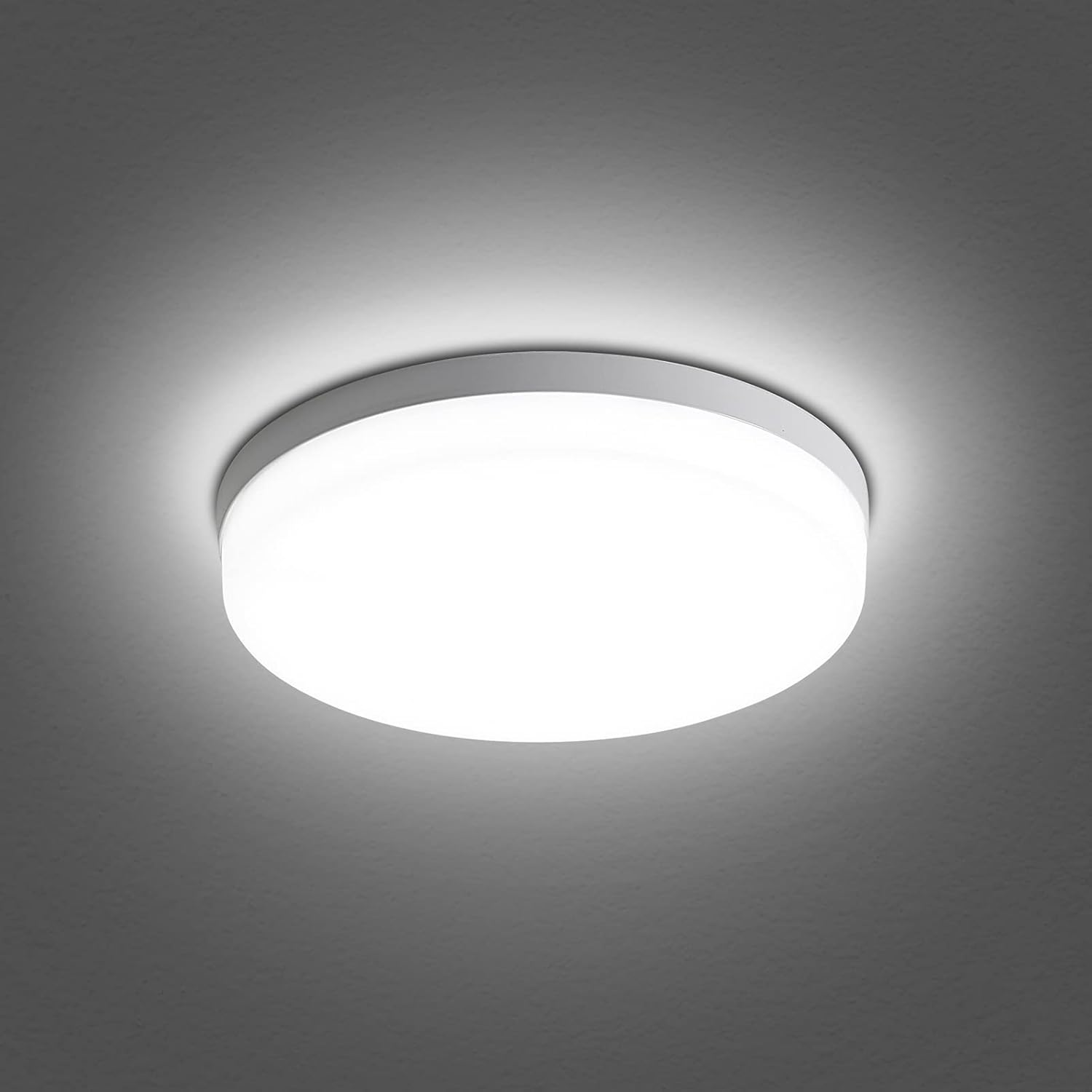 Leds Ceiling Light H Mounting 18W round Ceiling Lamp for Kitchen Bedroom Hallway (6500-7000K White Light) image number 6