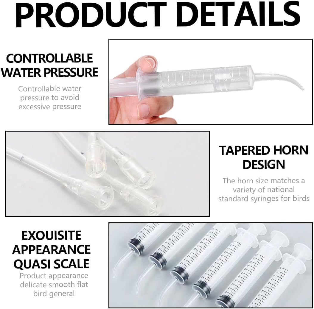 2 Pieces Feeding Tubes for Young Birds, Includes 10 Hose Connectors, Feeder Container, Manual Feeding Tool, Suitable for Young Birds and Parrots, Easy to Clean image number 1