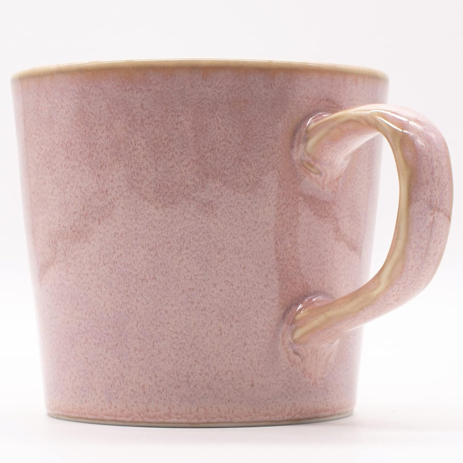 Aito 517066 Natural Color Ceramic Mug, Large, Approx. 11.8 Fl Oz (320 Ml), Pink, Simple, Lightweight, Mino Ware, Dishwasher, Microwave Safe, Present, Made in Japan image number 2