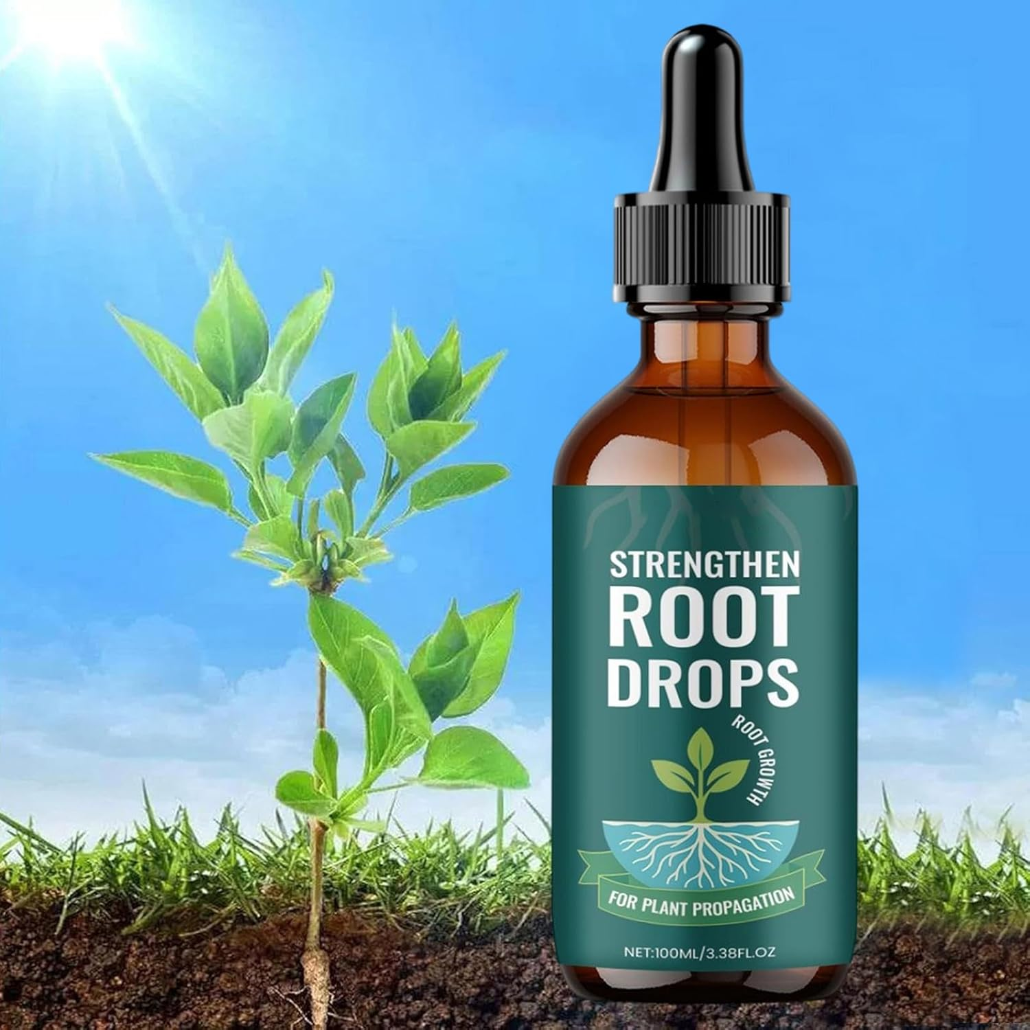 Rronnoy Prop Drops for Plants, Rooting Liquid 100Ml, Root Grow for Plants, for Indoor Hydroponic Growing Gardening