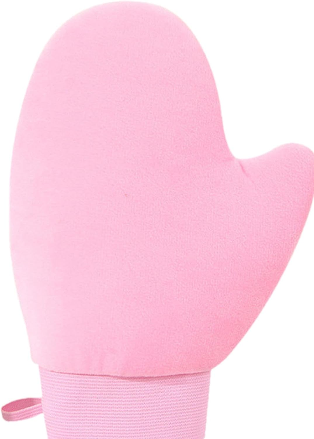 Oshhni Self Tanning Mitt, Sunless Tanning Glove, Elastic Cuff, Soft, Reusable, Self Mitt, Pink - Brown image number 7