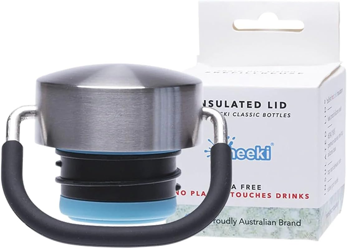 Cheeki 891390 Stainless Steel Replacement Insulated Classic Lid, Silver image number 1