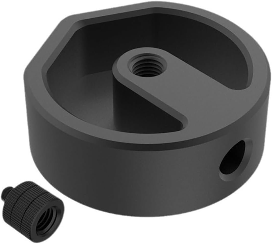 VOANZO Mini Tripod Adapter 1/4"-20 and 3/8"-16 Thread Can Be Used with a Tripod, Clamp or Other Bracket to Fix It and Use It with a Pipe Adapter image number 6