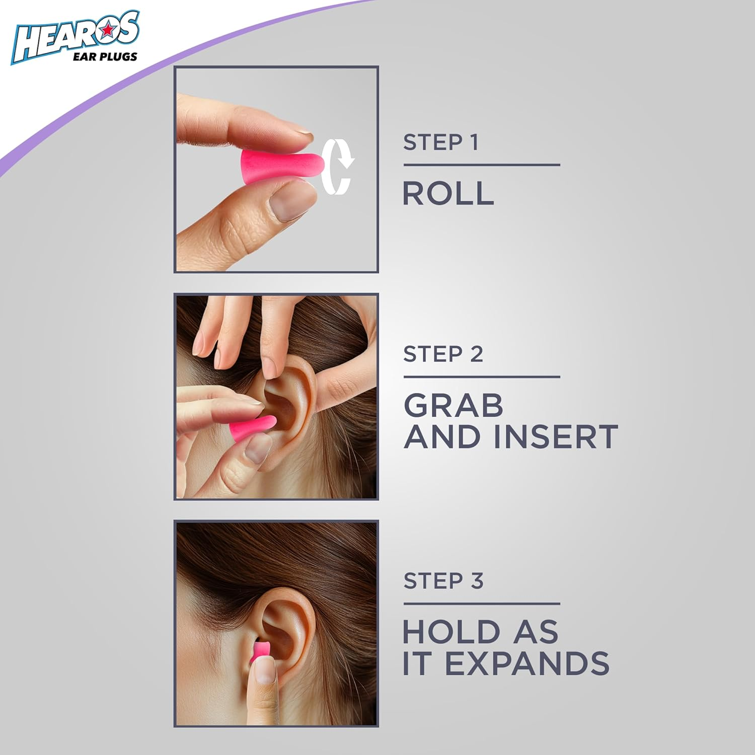 HEAROS Sleep Pretty in Pink Ear Plugs for Sleeping image number 3