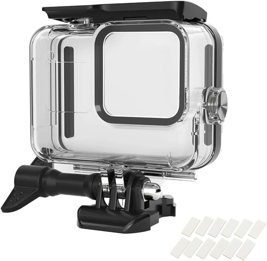 YHTSPORT Waterproof Case for Gopro Hero 13 12 11 10 9 Black, 60M Underwater Case Accessories, Underwater Diving Transparent Protective Case Shell Hero 13 12 11 10 9