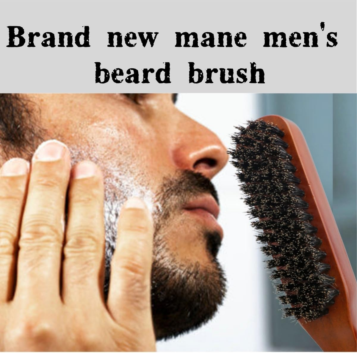 5-Piece Set of Wild Boar Bristle Comb with Wooden Handle for Smooth Bristle Combing and Styling, Anti-Static Wooden Handle Zxjsisy Hair and Beard Styling Set, Suitable for Both Men and Women image number 6