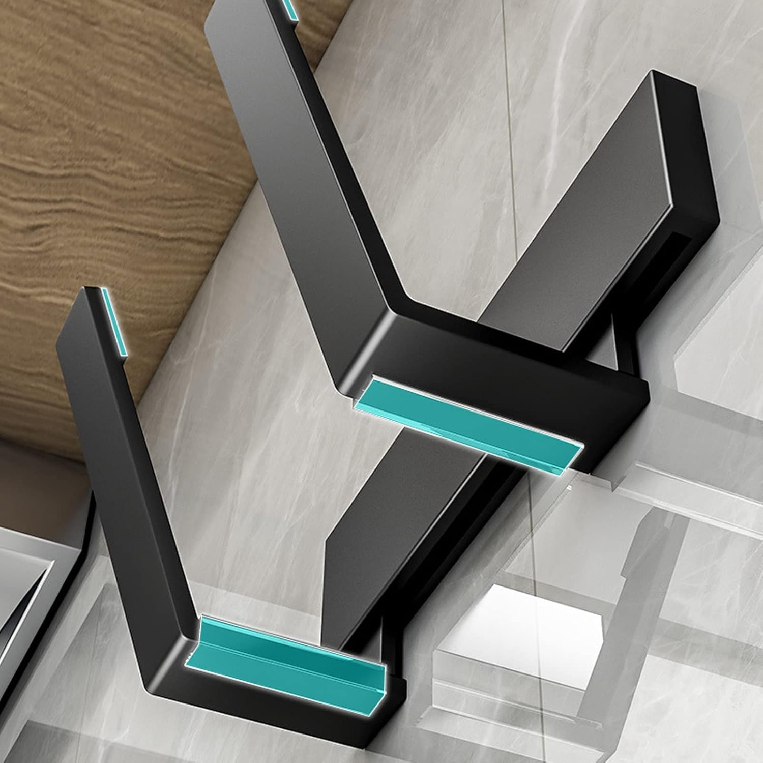 Omabeta 1PCS Pot Lid Holder Wall Mount, Slidable Chopping Board Storage Rack with No Punching Installation, Stainless Steel Kitchen Hanger for All Kitchen Lids,17.5X10.5X4.5Cm/6.9X4.1X1.8In image number 5