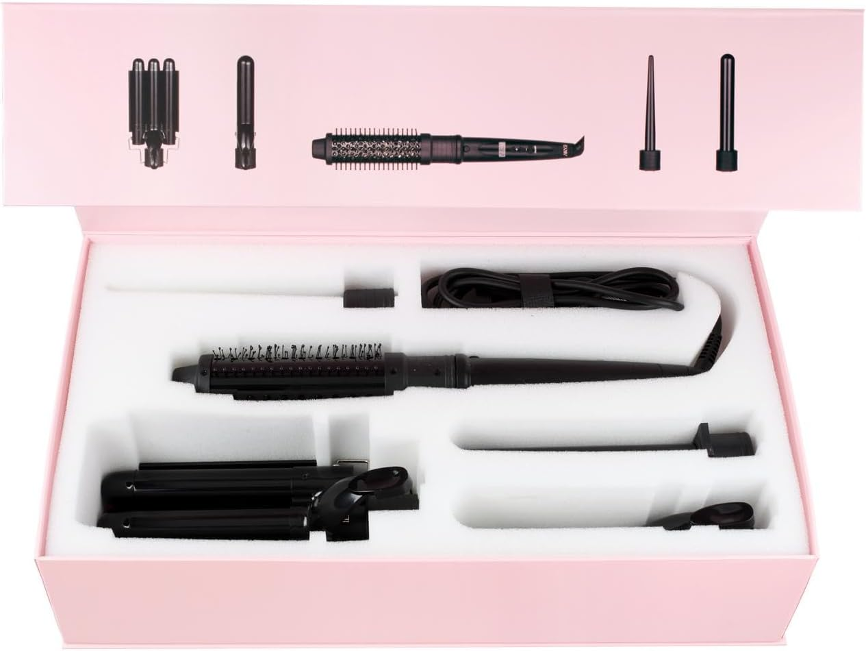 Wave Babe, Thermal Brush, Curling Wand, Mermaid Waver, 5 in 1 Hair Styling Tool