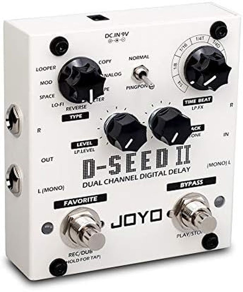 JOYO D-SEED-II Dual Channel Digital Delay Guitar Pedal