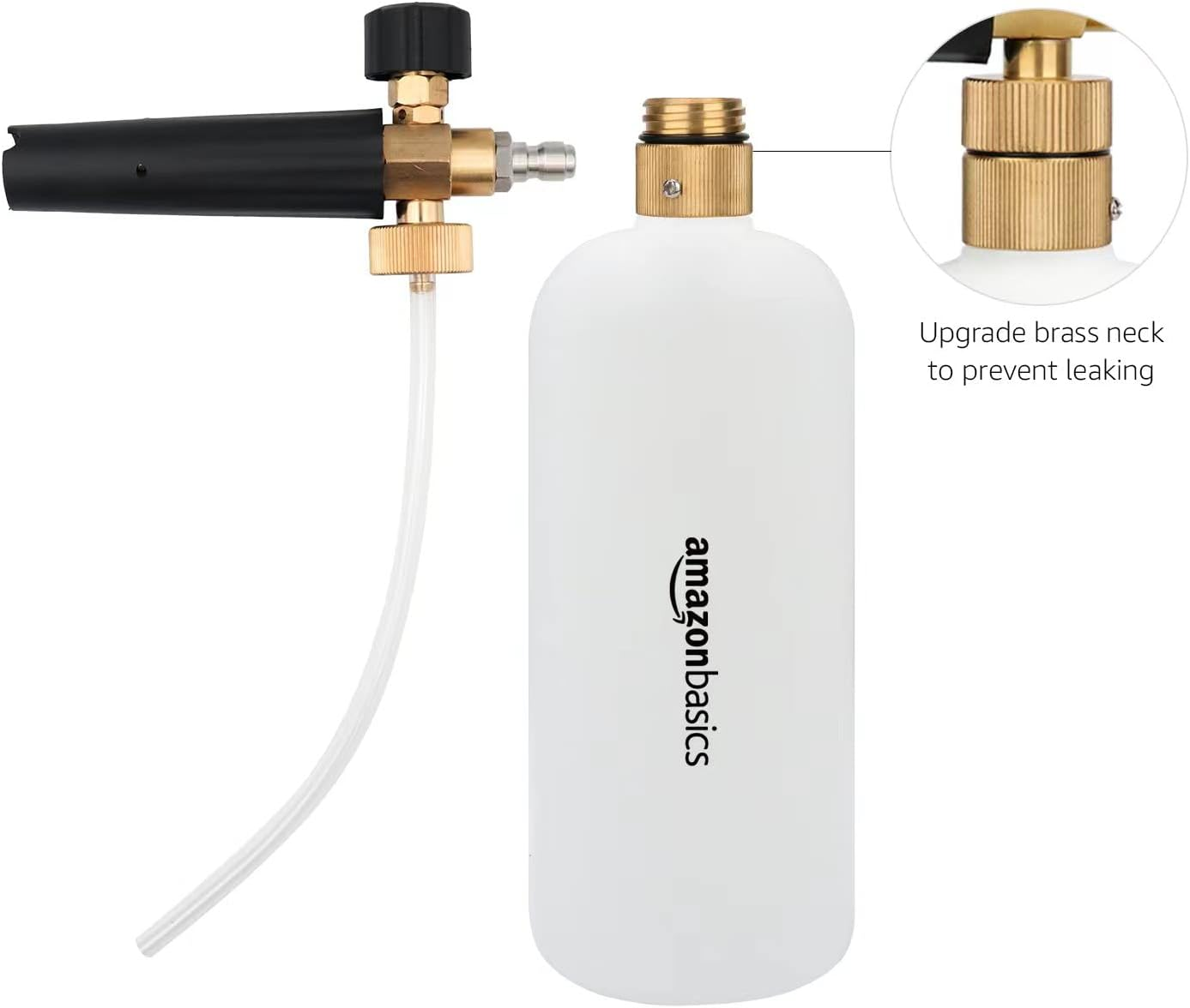 Amazon Basics Foam Cannon with 1/4-Inch(0.6 Cm) Quick Connector for Pressure Washer, 33-Ounce (1 Liter) image number 5