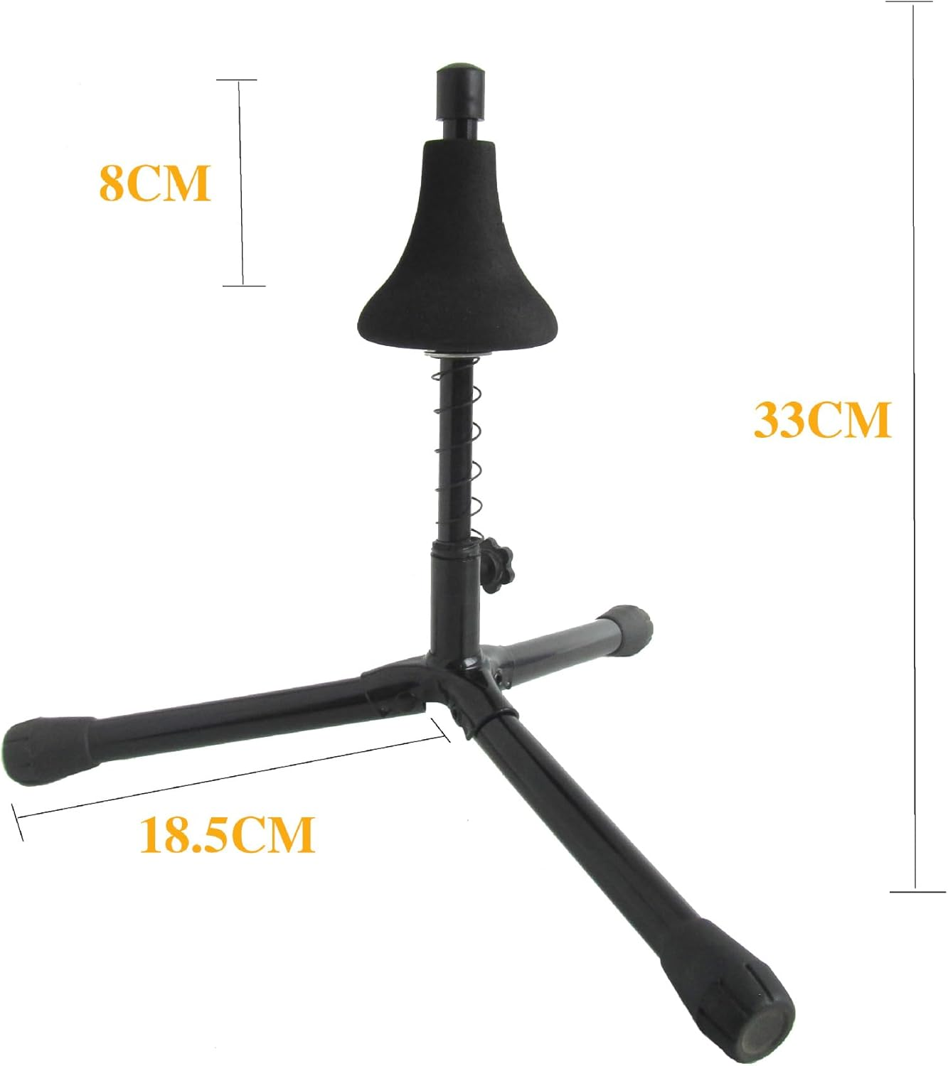 Vaguelly Display Easel Trumpet Stand Holder Portable Trumpet Holder Foldable Metal Trumpet Display Storage Rack Stand Trumpet Display Stand image number 5