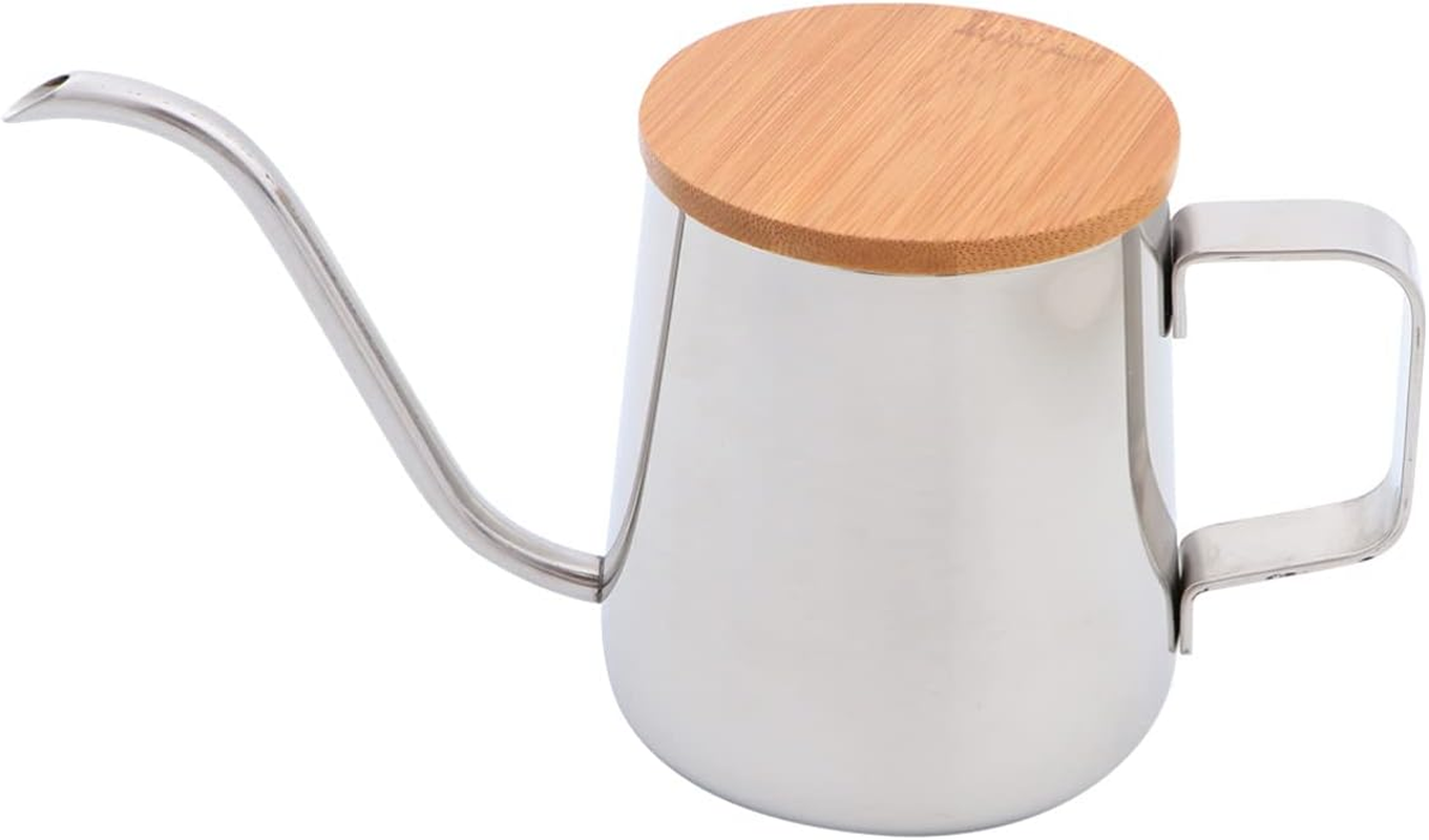 Cabilock Coffee Kettle Coffee Drip Pot Stainless Steel Kettle Small Coffee Maker Espresso Gooseneck Kettle Goose Neck Teapot Coffee Can Metal Coffee Pot Cover Dripping Pot Coffee Machine image number 1