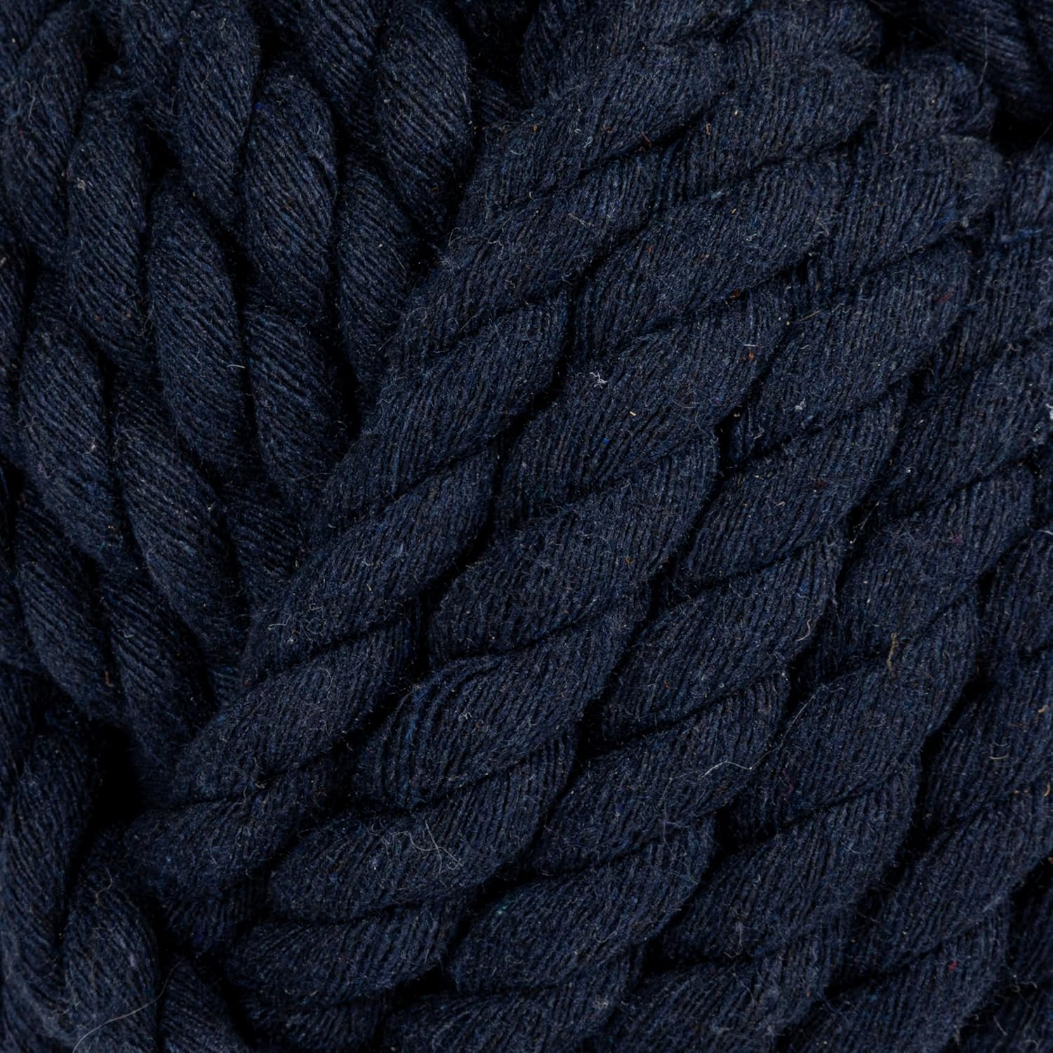 Blue Rope Knot Cotton Door Stop - Navy Blue image number 6