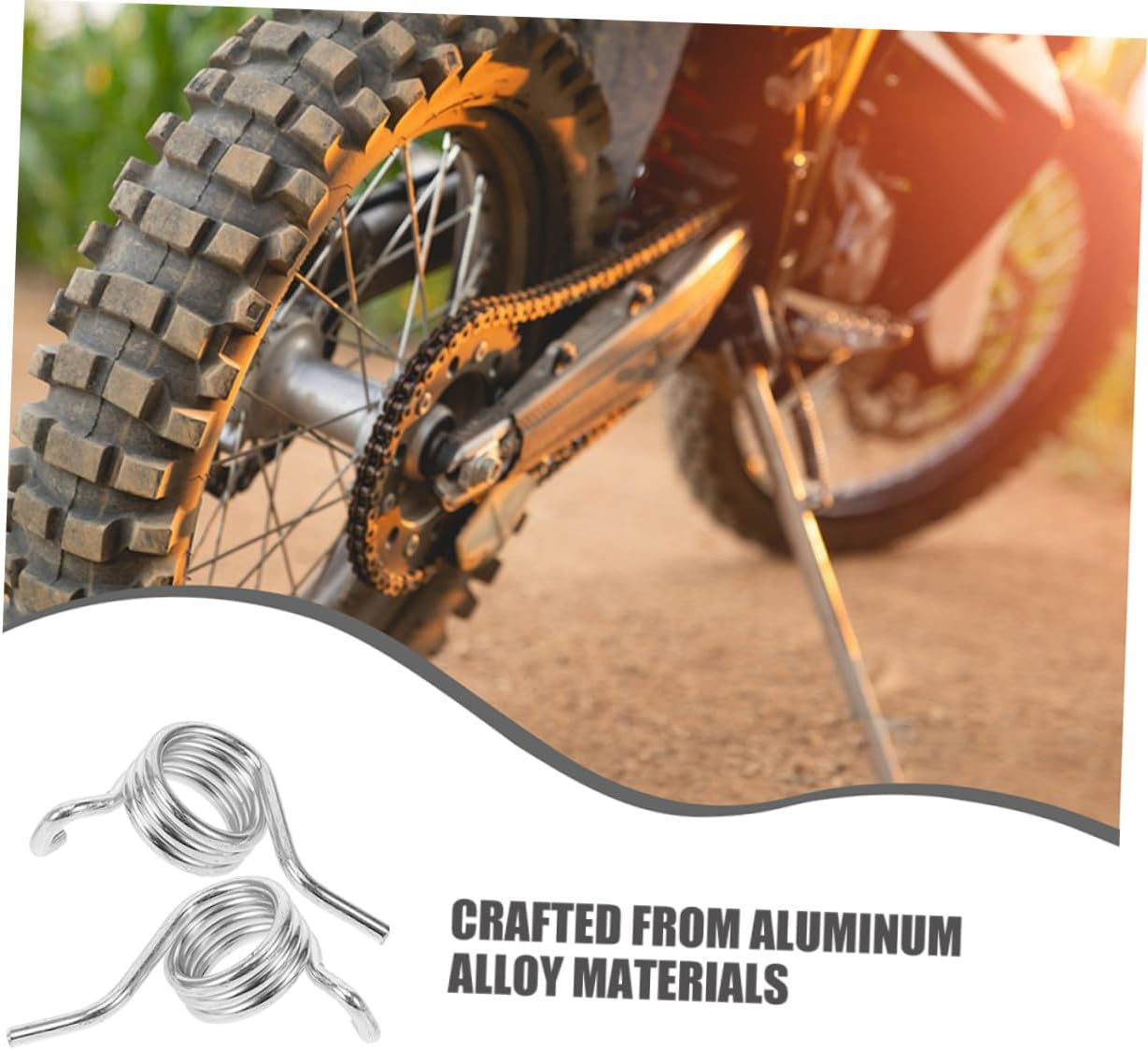 4Pcs Motorcycle Footpeg Springs Lightweight Off-Road Side Footrest and Pedal Return Springs Compatible Seat Mount Kit for Enhanced Riding Stability and Easy Installation image number 5