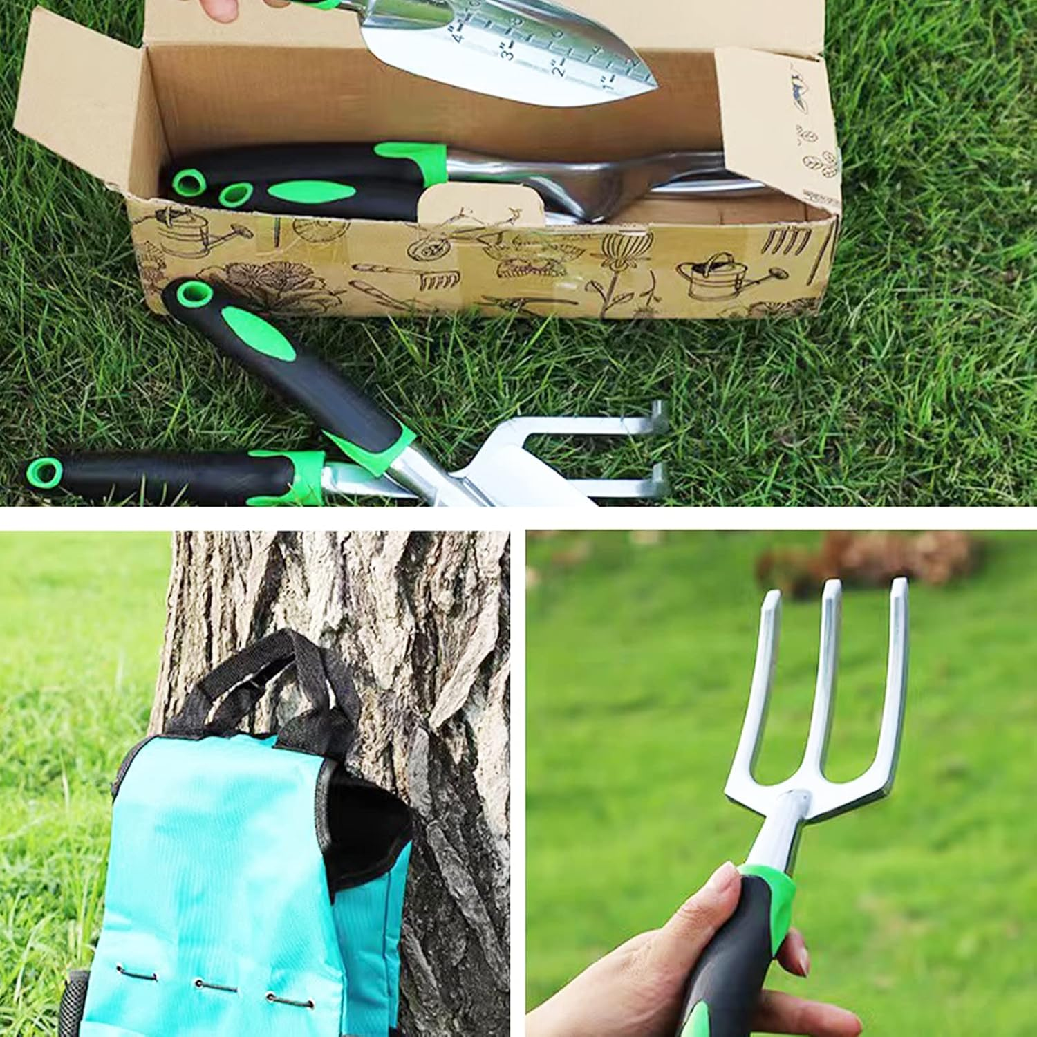 Garden Tool Set, 9-Piece Rust-Resistant Garden Tools Set with Storage Bag, Garden Set, Hand Tool Gift Kit, High Performance Garden Tools, Ideal Garden Gifts for Women/Men image number 5