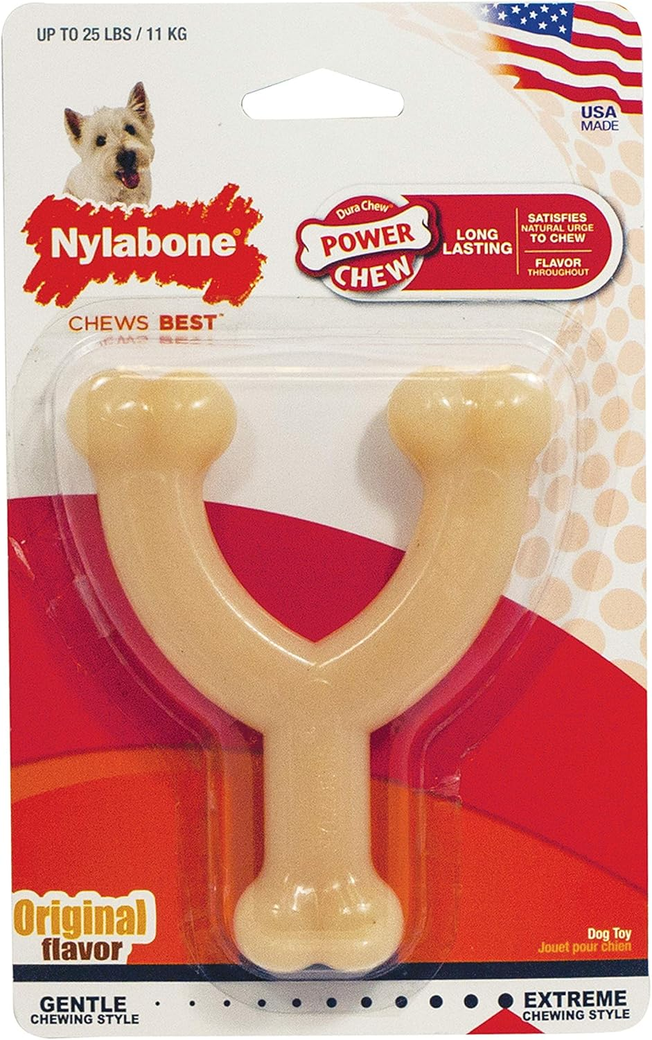 Nylabone Wishbone Power Chew Dog Toy Small up to 25 Lbs.
