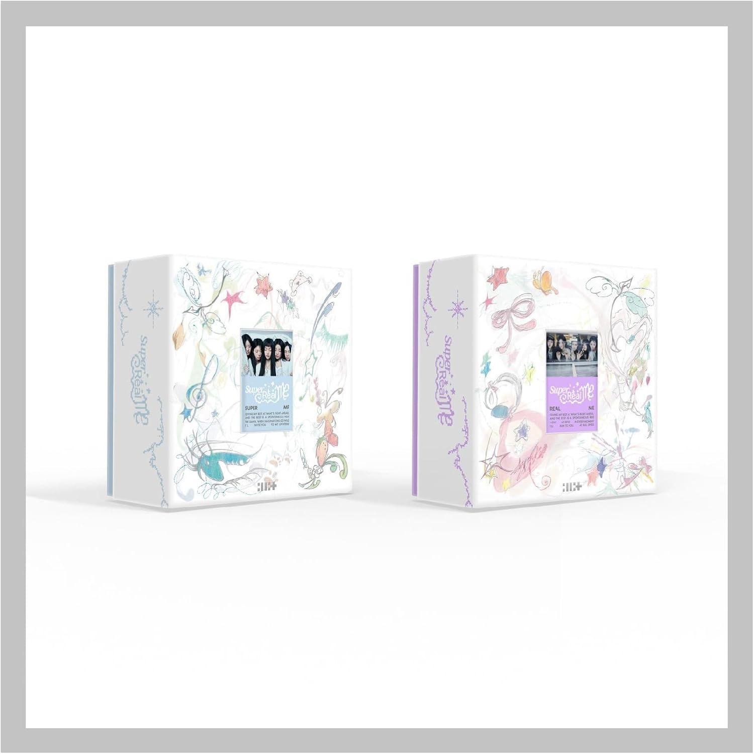 ILLIT Super Real ME 1St Mini Album Cd+Poster with Lyrics on Pack+Photobook+Photocard A+Photocard B+Sticker+Paper Magnet+Paper Ornaments+Tracking Sealed (Super ME Version) image number 5