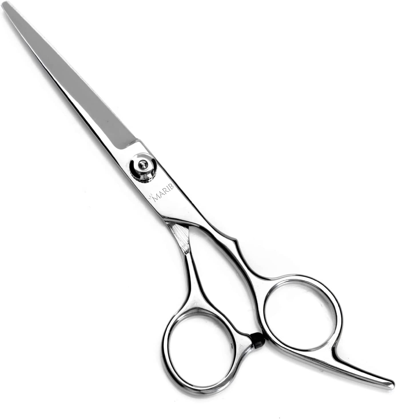 Barber Scissors 6 Professional Hair Cutting Shears Scissors for Hair Cutting Hair Trimming Razor Edge Scissor Stainless Steel for Hairdressing Smooth Motion & Fine Cut (Black)