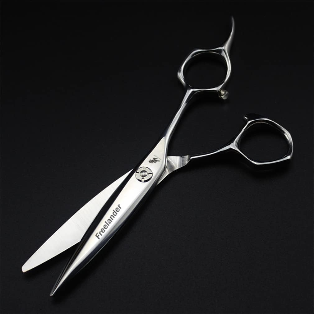 6.0 Inch High End Professional Hairdressing Scissors Haircutting Scissors Flat Scissors Bangs Scissors Hairdressing Home with Advanced Scissors