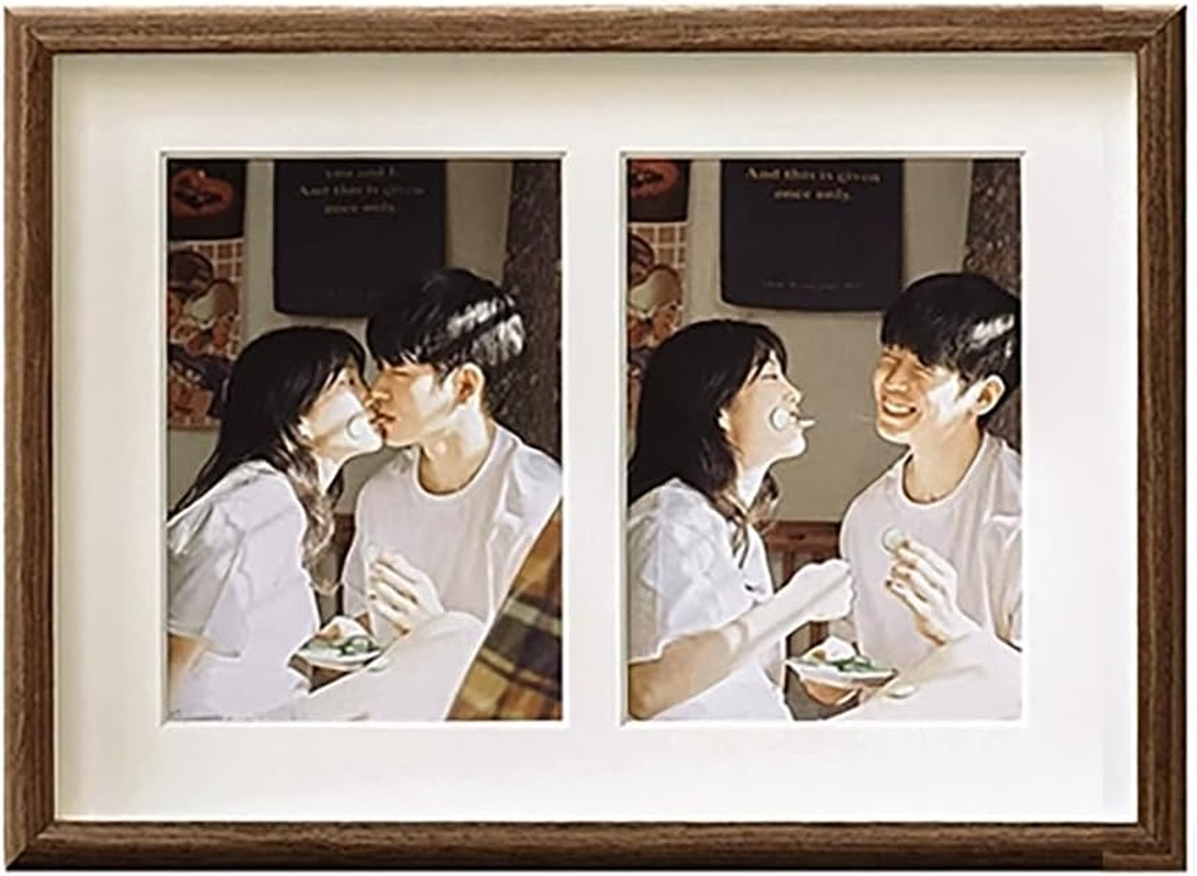 Signature Collection Collage Picture Frame, 4X6 Photos, Wall Display, Shatter-Resistant Glass (Wood Color, 3 L) image number 7