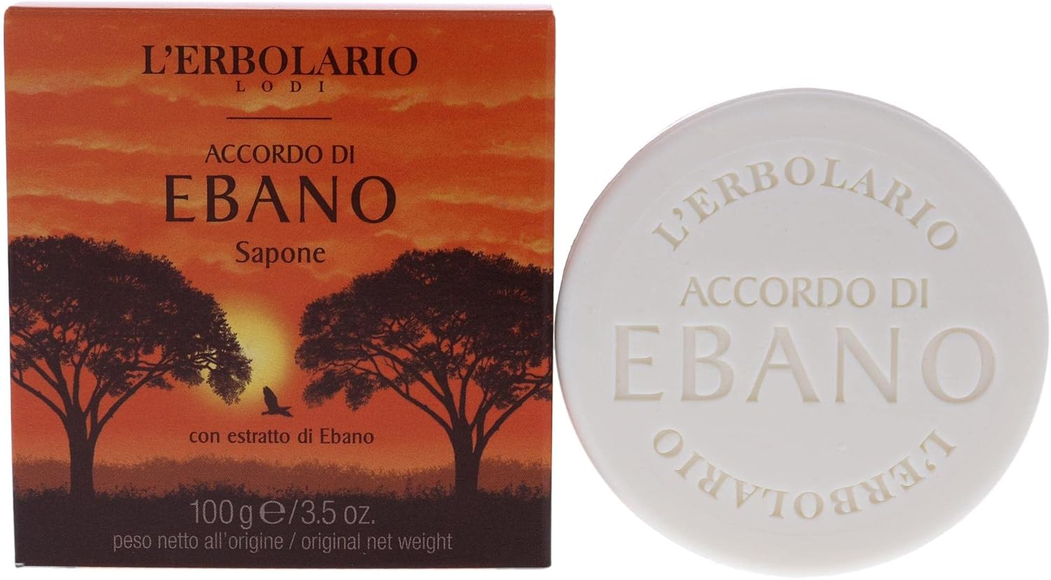 Lerbolario Notes of Ebony Soap for Unisex Soap, 100 G image number 1