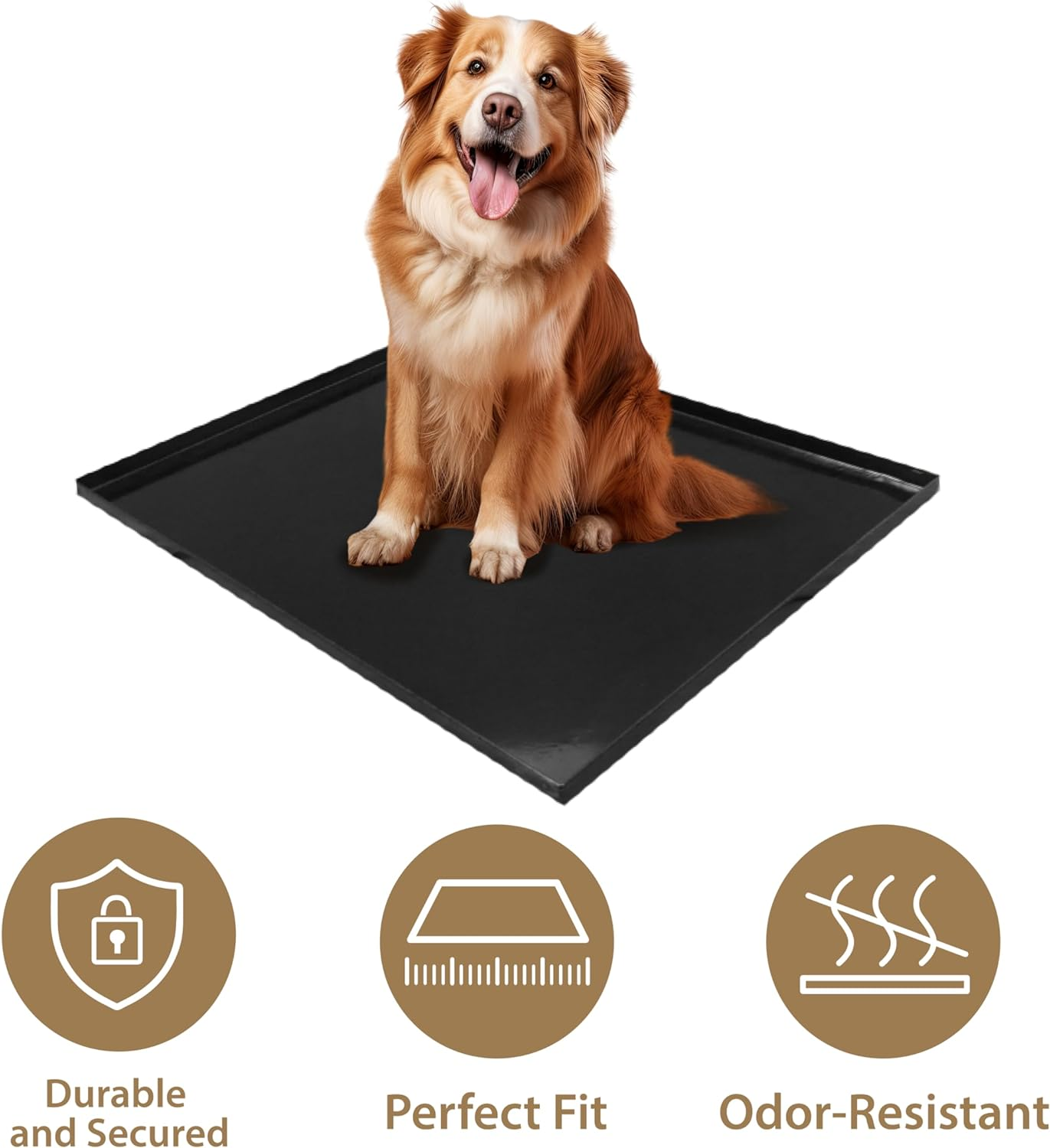 Ellie-Bo Replacement Metal Tray for Dog Cage Crate Large 36-Inch Black image number 5