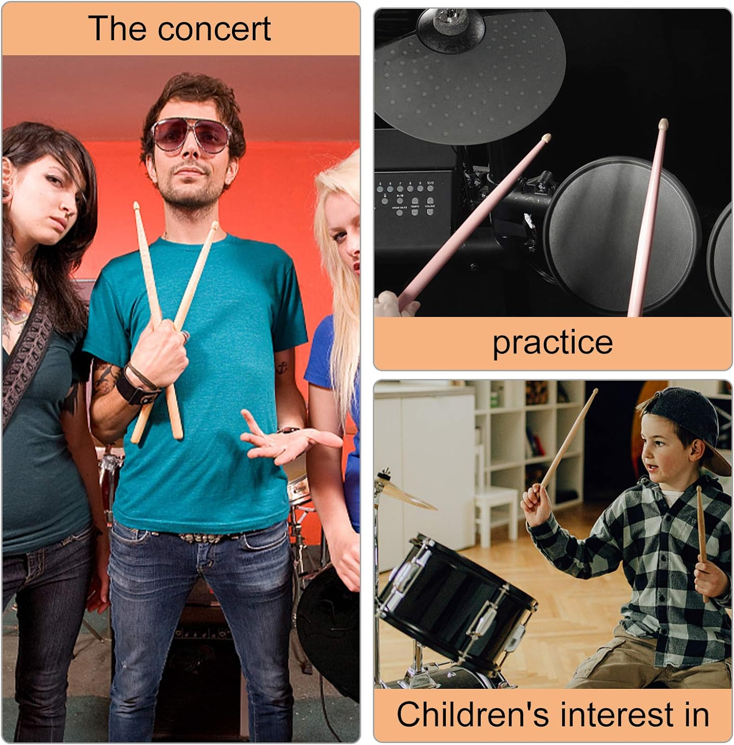 FF Elaine Maple 5B Wood Tip Drumsticks 12 Pairs image number 3