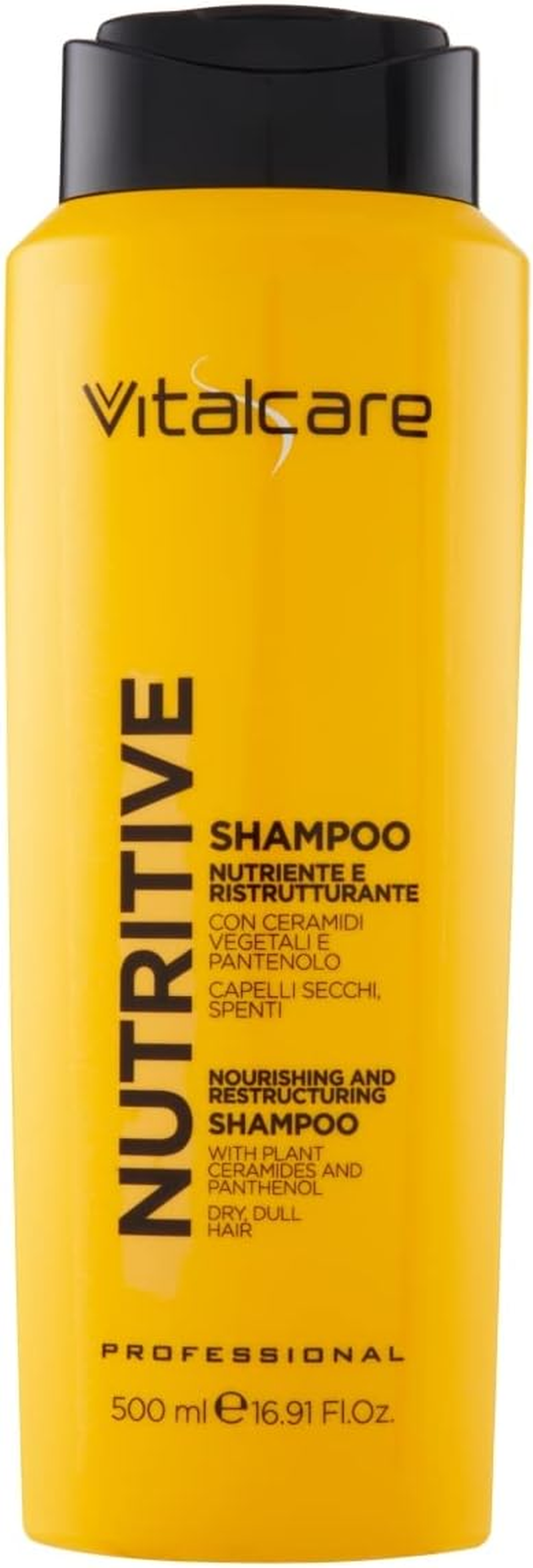 Vitalcare Nutritive Nourishing and Regenerating Shampoo for Dry and Shiny Hair with Vegetable Ceramides and Panthenol, 500 Ml image number 2