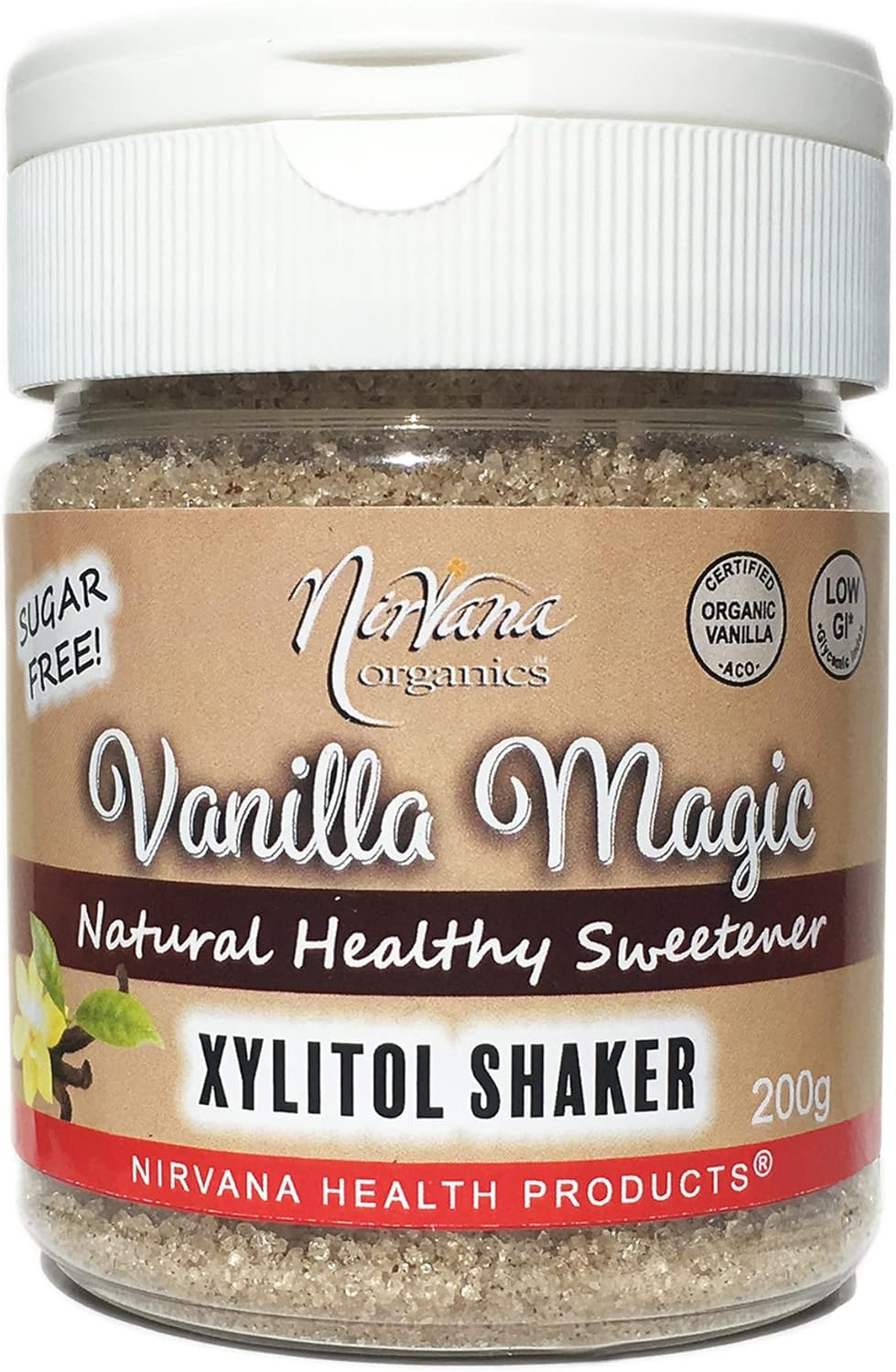 Nirvana Xylitol Vanilla Shaker Sweetener 200 G