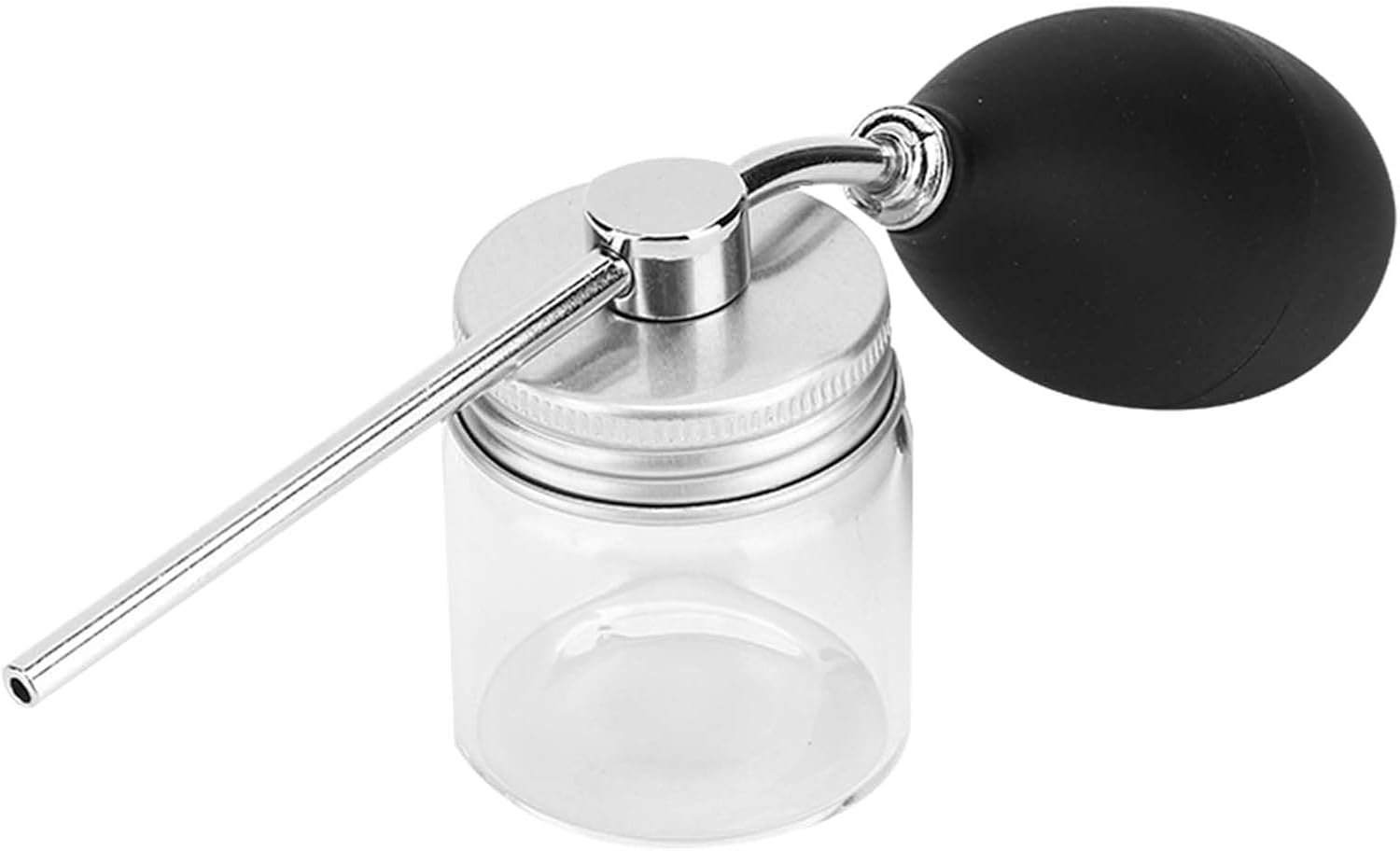 HAIR FIBERS SPRAY APPLICATOR BUILDING FIBER ATOMIZER PUMP SPRAY for THICKENING TOOLS VOLUME BLACK SILVER PLATING image number 1