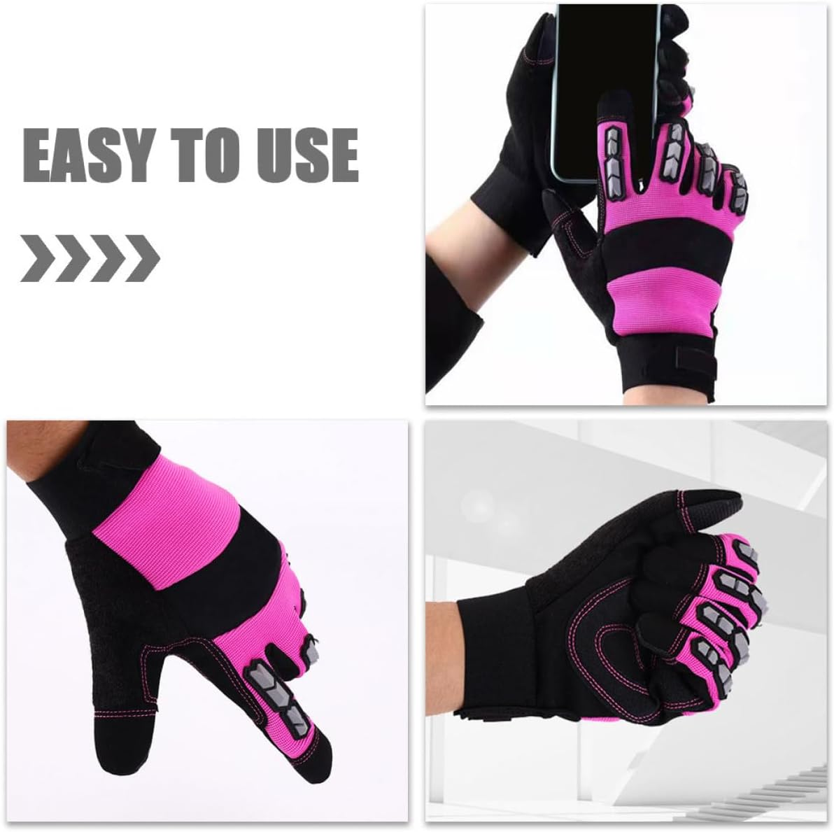 BESPORTBLE Puncture and Wear-Resistant Gloves for Gardening Outdoor Planting and Household Tasks Womens Work Gloves High Visibility and Material image number 3