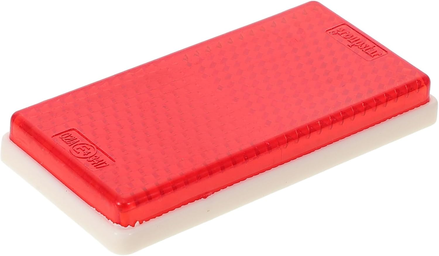 Adhesive Rectangle Reflective Sign Truck Trailer Reflector Yellow Stick-On Warning Reflectors Vehicle Safety Reflective Tape for Cars and Trucks Side Marker