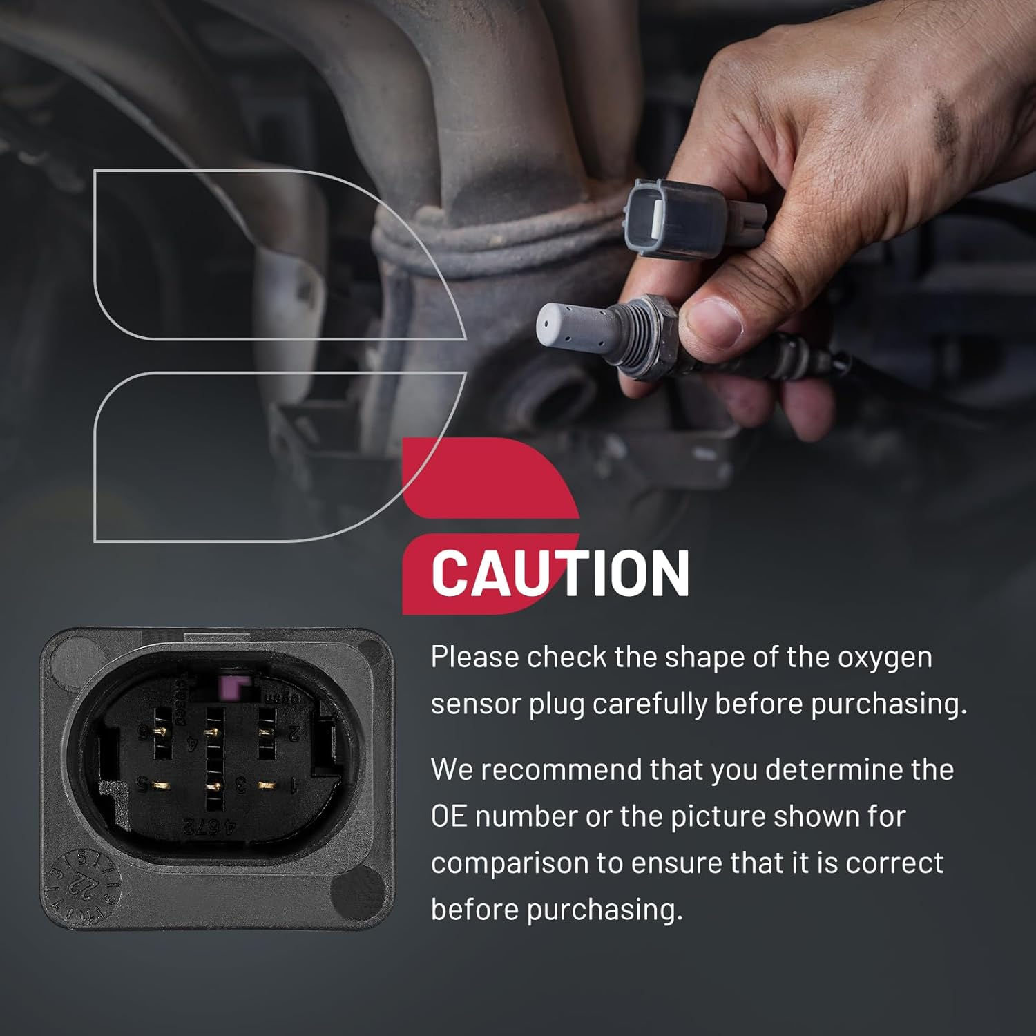 BDFHYK Oxygen Sensor Upstream O2, Compatible with 2012-2018 Kia Rio Soul 1.6L,2012-2017 Hyundai Accent Veloster 1.6L, 234-5055, 392102B210, 392102B410 Replacement 1PCS