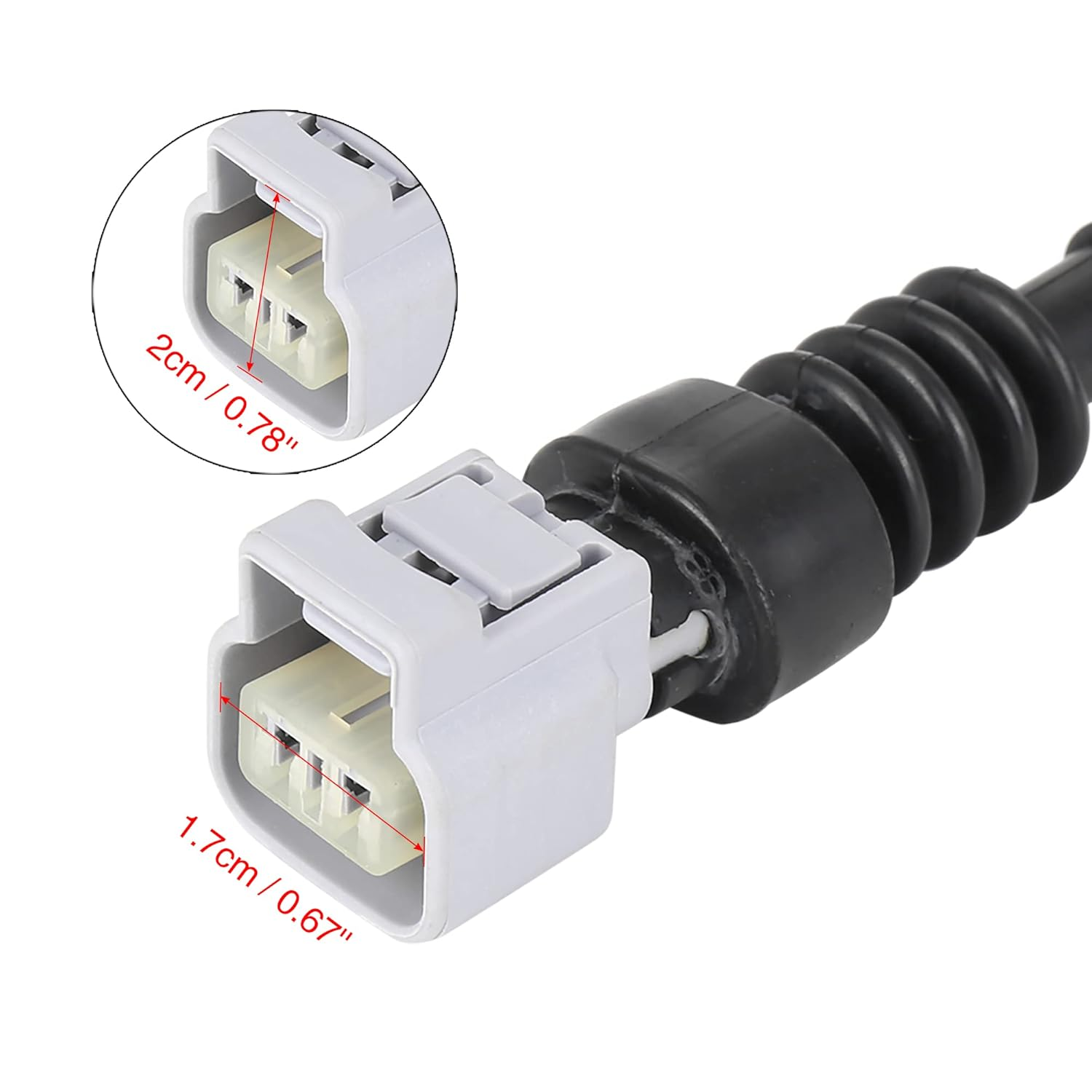 X AUTOHAUX 4777050030 Front Brake Pad Electronic Wear Sensor Replacement Brake Pad Wear Indicators for Lexus LS400 1995-2000 image number 5