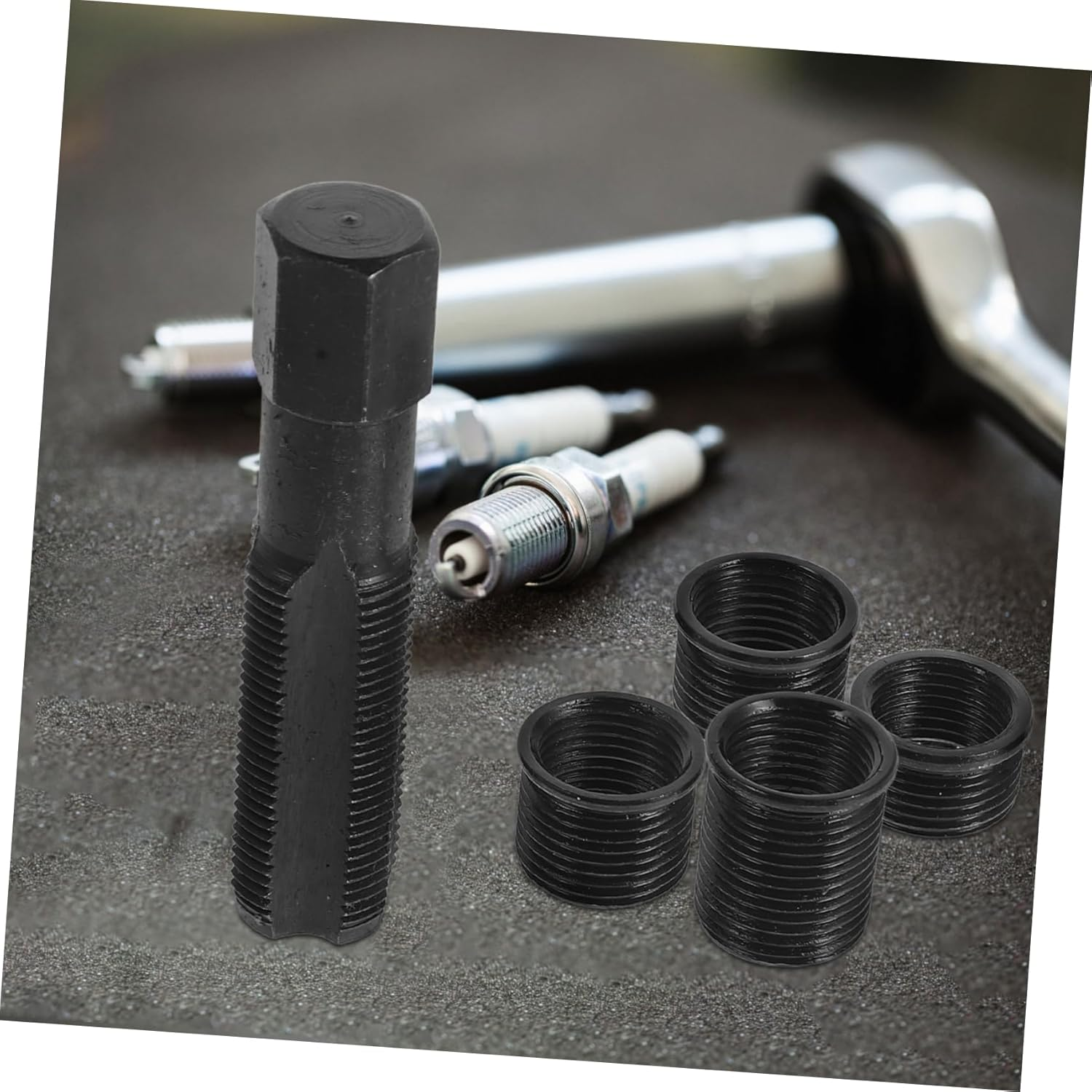 Beatifufu Spark Plug Thread Repair Kit Helicoil for Car Maintenance Automotive Thread Repair Tool image number 6