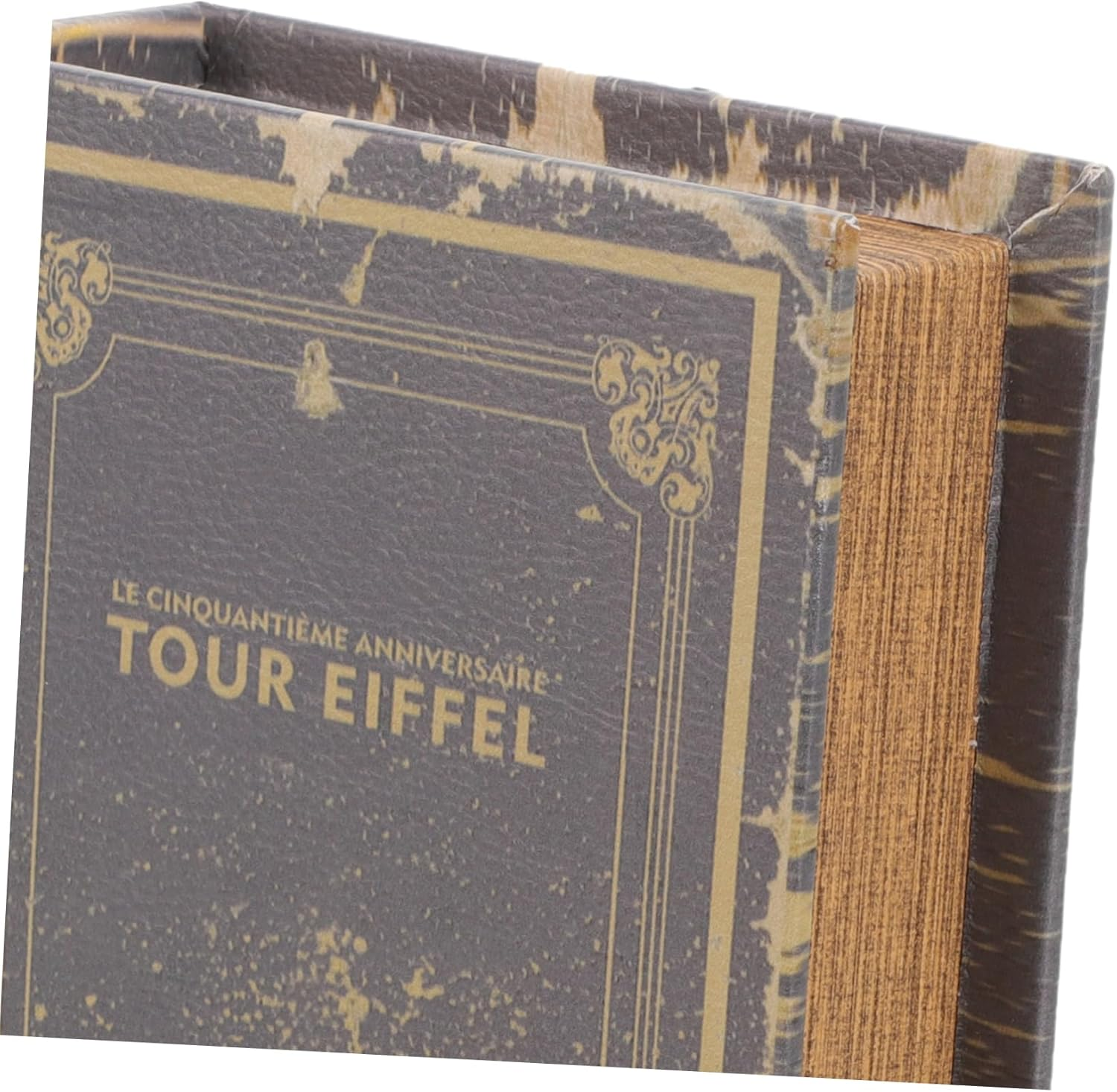 False Book Box Vintage Book Shaped Storage Organizer for Home Office Shelf D&eacute;cor Small Size image number 5