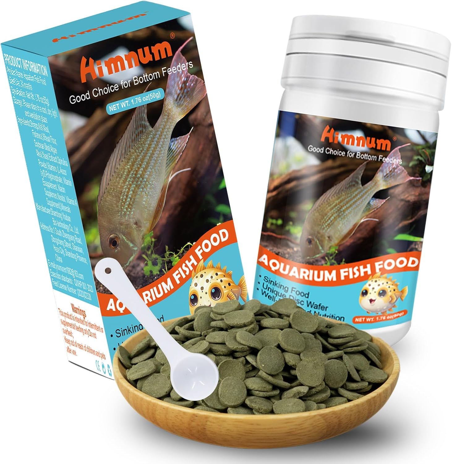 Aquarium Fish Food, Nutritionally Balanced Shrimp Fish Food, Daily Diet for All Bottom Feeders, Fresh Seafood Formula, 1.76 Ounces image number 6