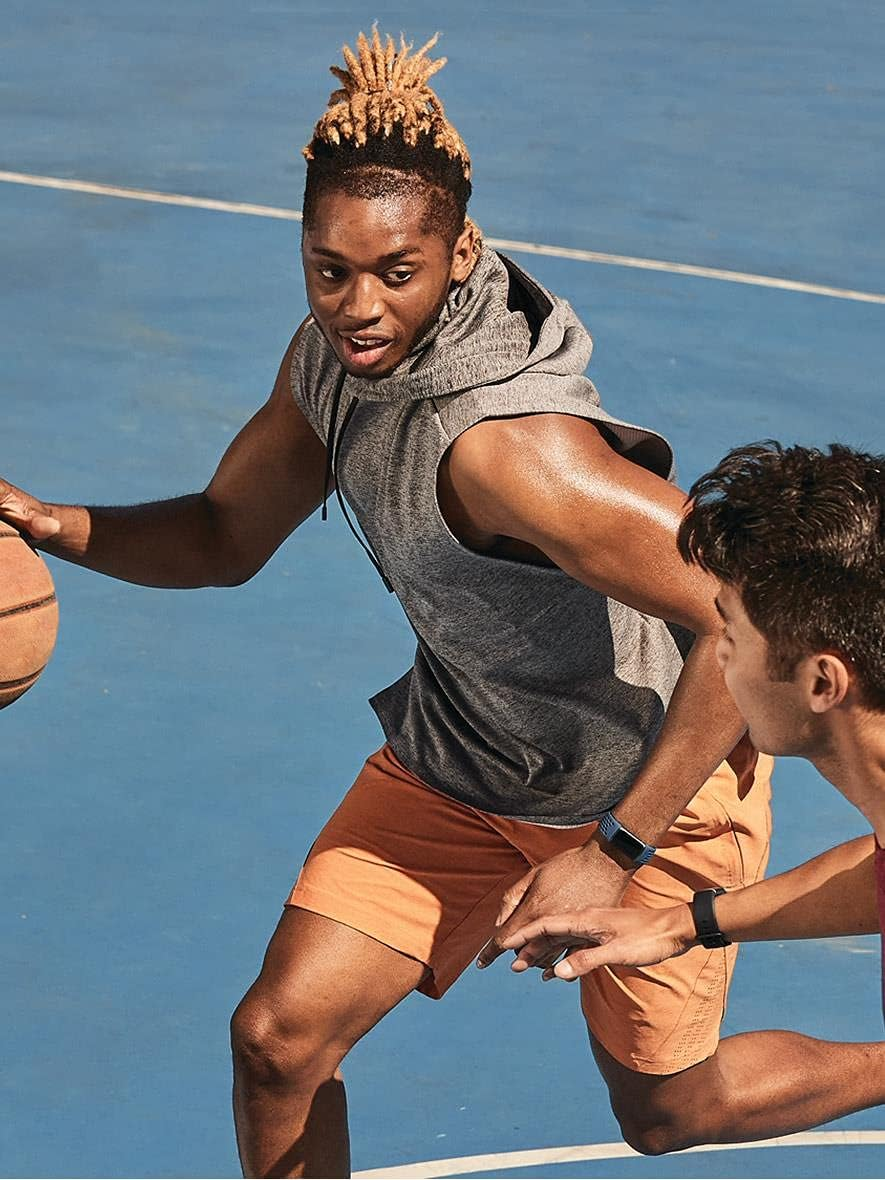 Fitbit Charge 5 + Fitbit Premium Advanced Health and Fitness Tracker with EDA and Stress Management Tools, Temperature Tracking and Heart Health Insights - Steel Blue/Platinum Stainless Steel